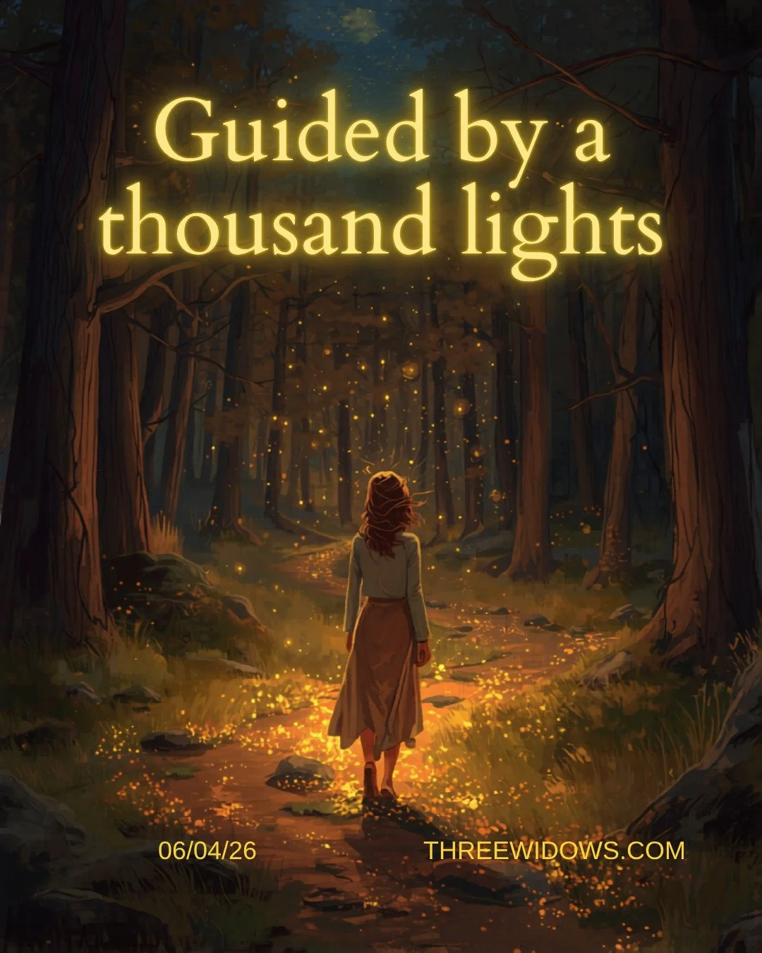 As a woman strolled along the familiar path, she encountered an unexpected fork in the road. One path of the fork vanished into thin air, lost in the space between heartbeats, while the other stretched out before her.

This new fork seems to swirl in