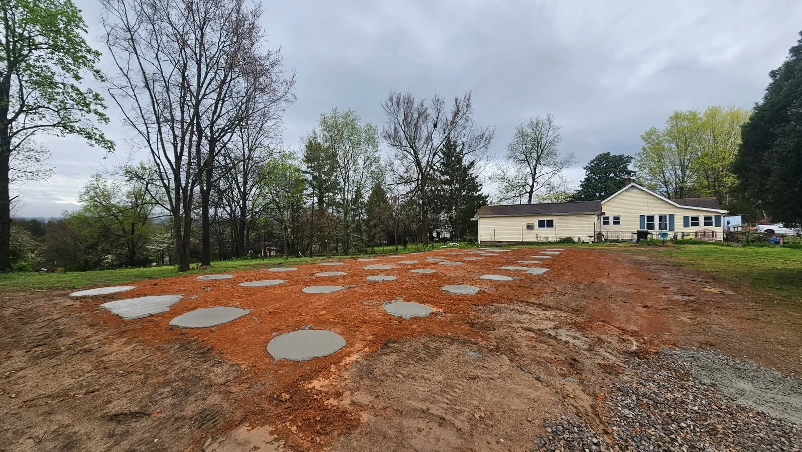 Precision Structures, Inc. excavation services, onsite project.