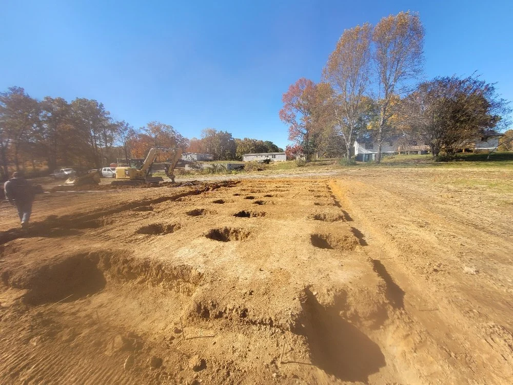 Precision Structures, Inc. onsite at an excavation project.