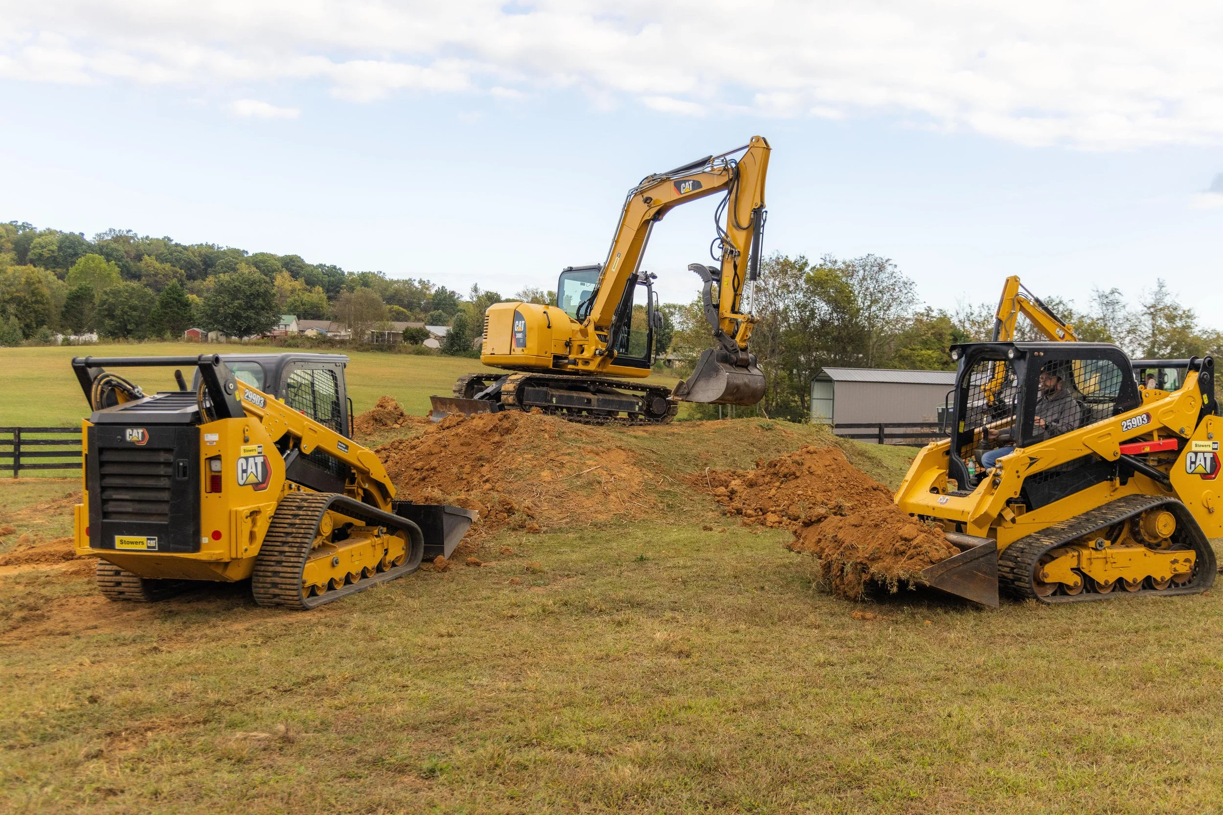 Excavation team from Precision Structures, Inc. located in East Tennessee.