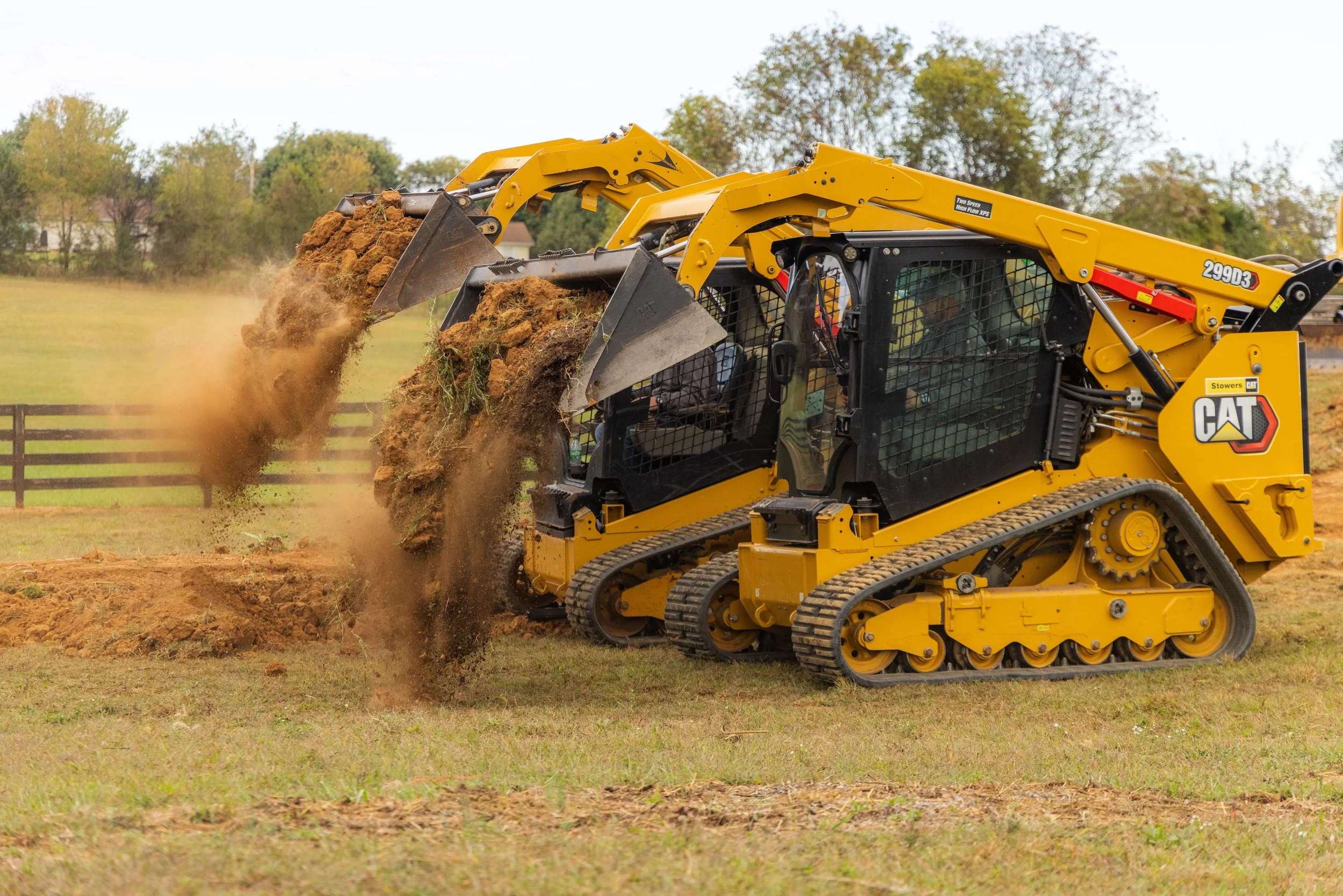 Precision Structures, Inc. crew preparing excavation site for new construction in East TN.