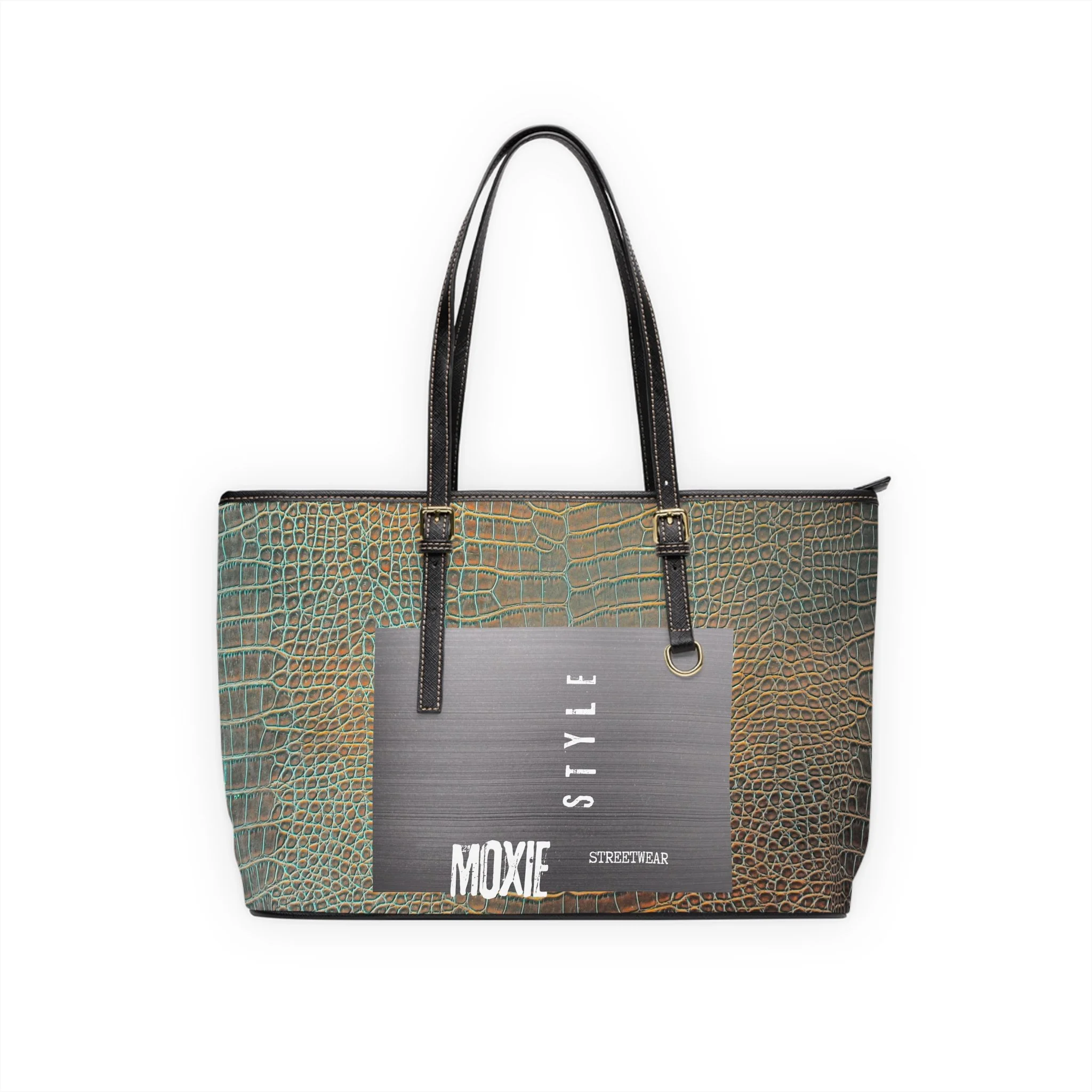 Moxie Wear Shoulder Bag - Stylish and Durable PU Leather Bag with Gold Accents, Available in Two Sizes