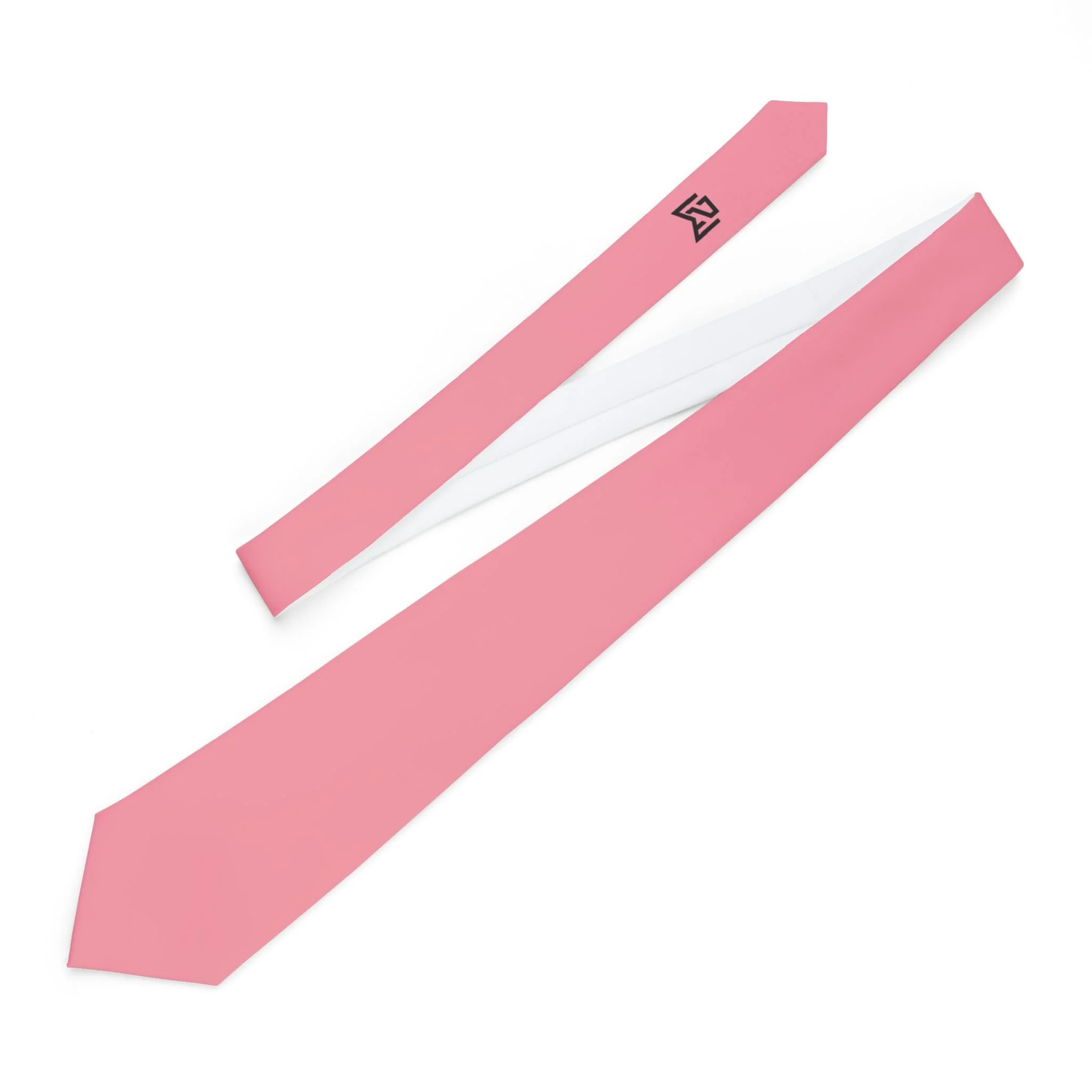 Moxie Necktie - Durable Polyester Material, V-Shaped End, Keeper Loop for Securing Tie Tail, Stylish One-Sided Print