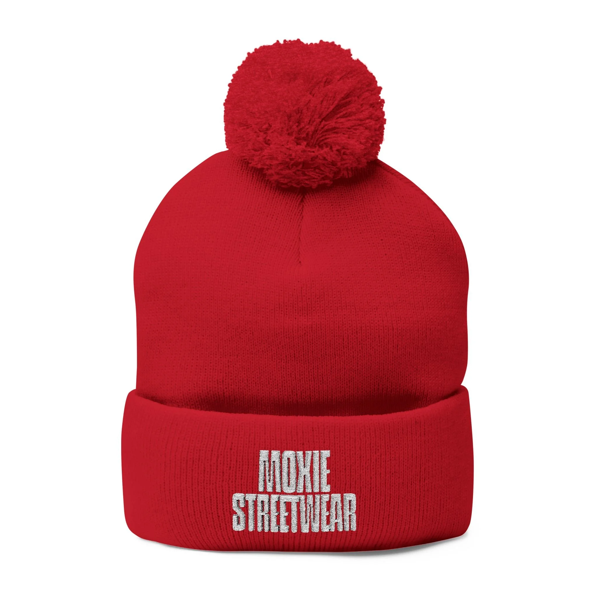 Moxie Warm & Cozy Pom-Pom Knit Cap | Stylish Winter Beanie | Perfect Gift for Cold Weather, Ski Trips, and Casual Outfits