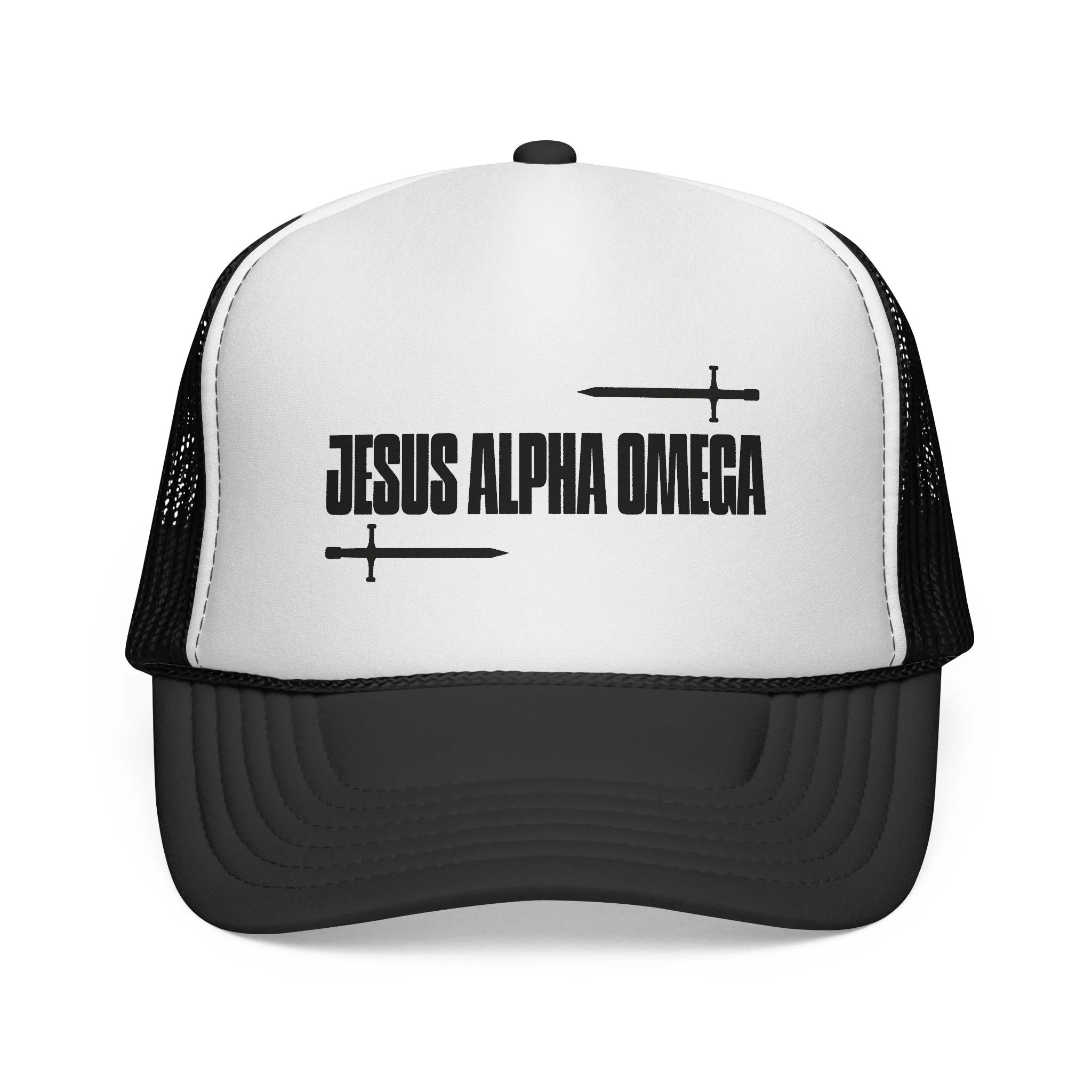 Moxie Graphic Christian Faith Trucker Hat — Modern Mesh Cap with Adjustable Snapback and Vivid Fade-Resistant Print