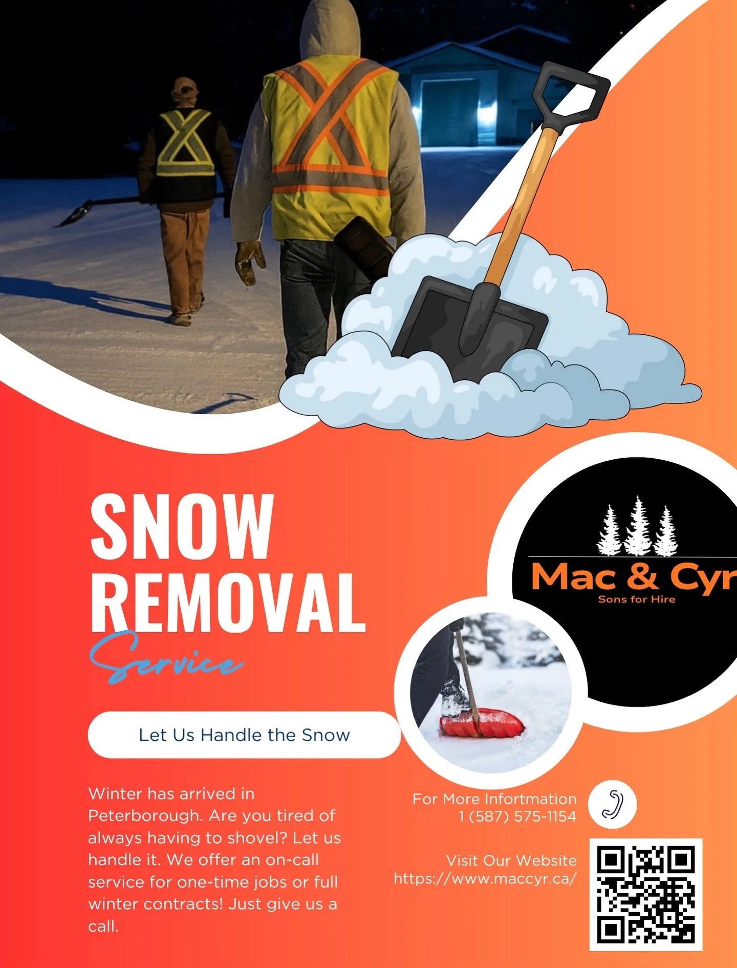 Snow&rsquo;s rolled in. We&rsquo;ll handle the heavy lifting.❄️🪏