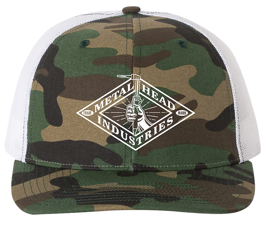 Camo Metal Head Snapback
