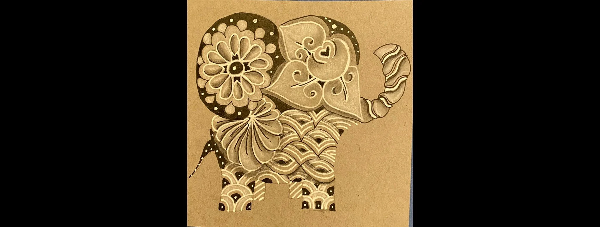 White Elephant Zentangle Class