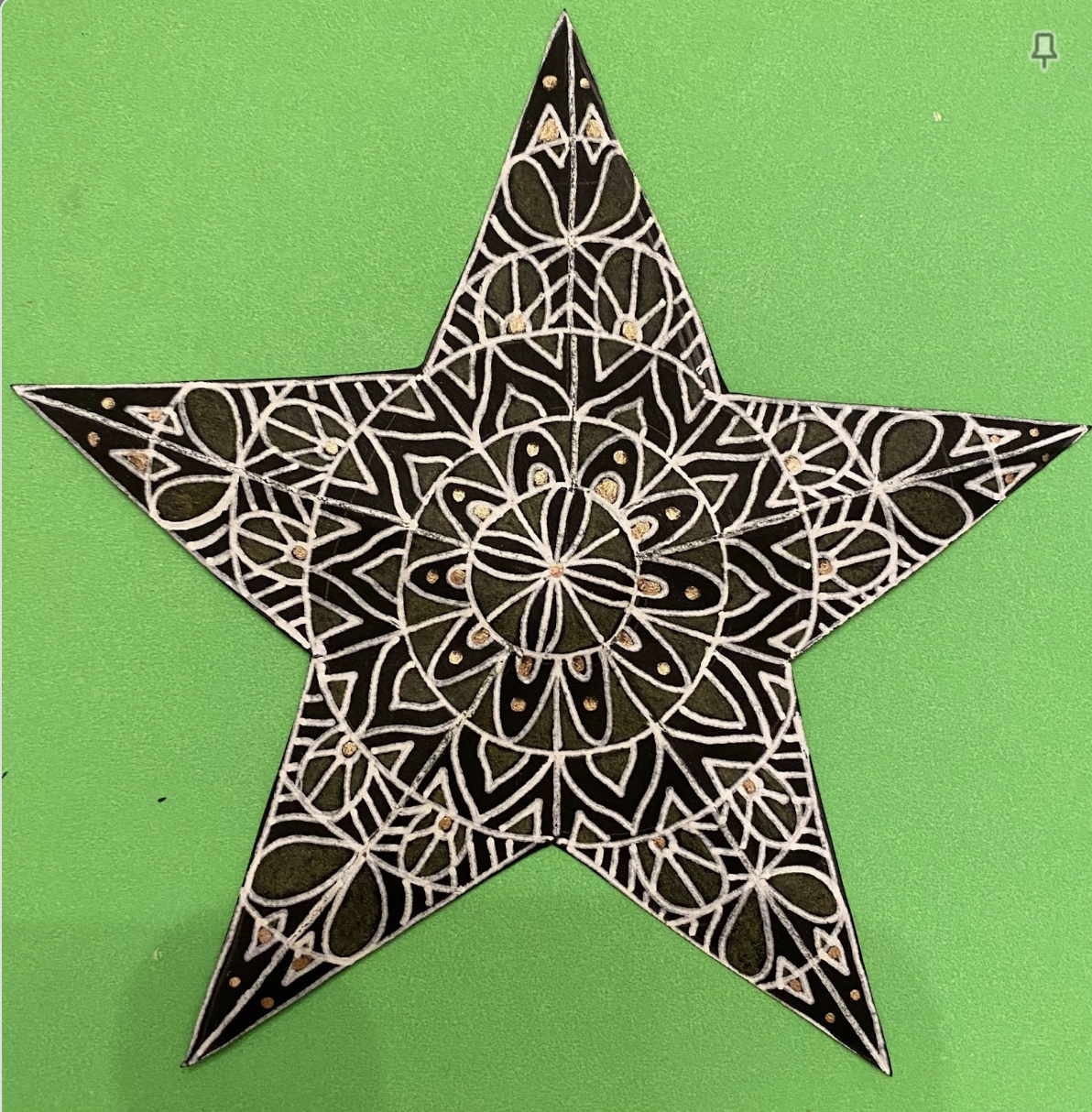 Black Star Zentangle