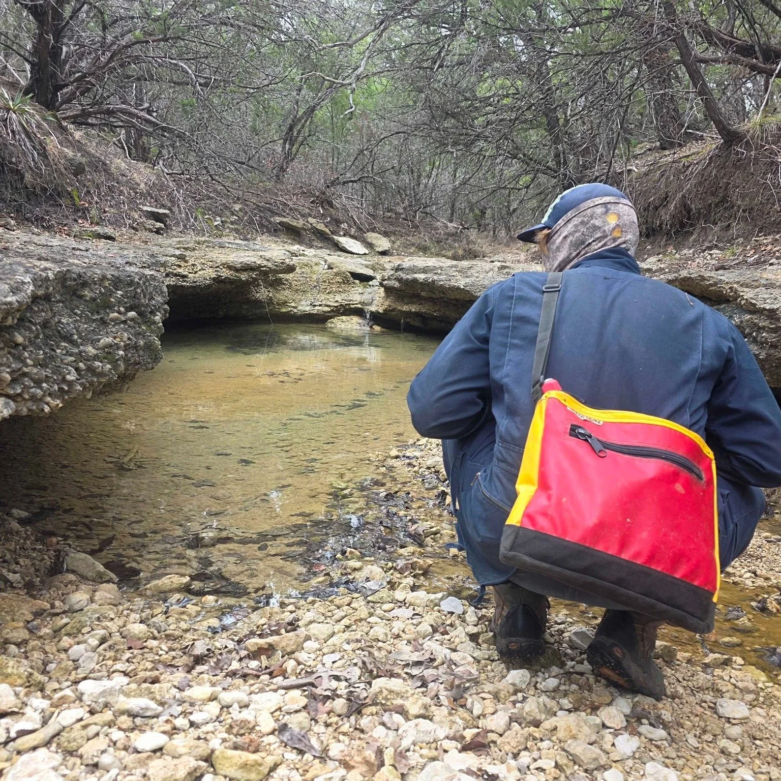 Zara scientists recently hiked miles and miles of karst terrain to ground-truth LiDAR leads across central Texas rugged landscape.

By pairing LiDAR analysis with on-the-ground verification, we refine karst inventories, improve watershed characteriza