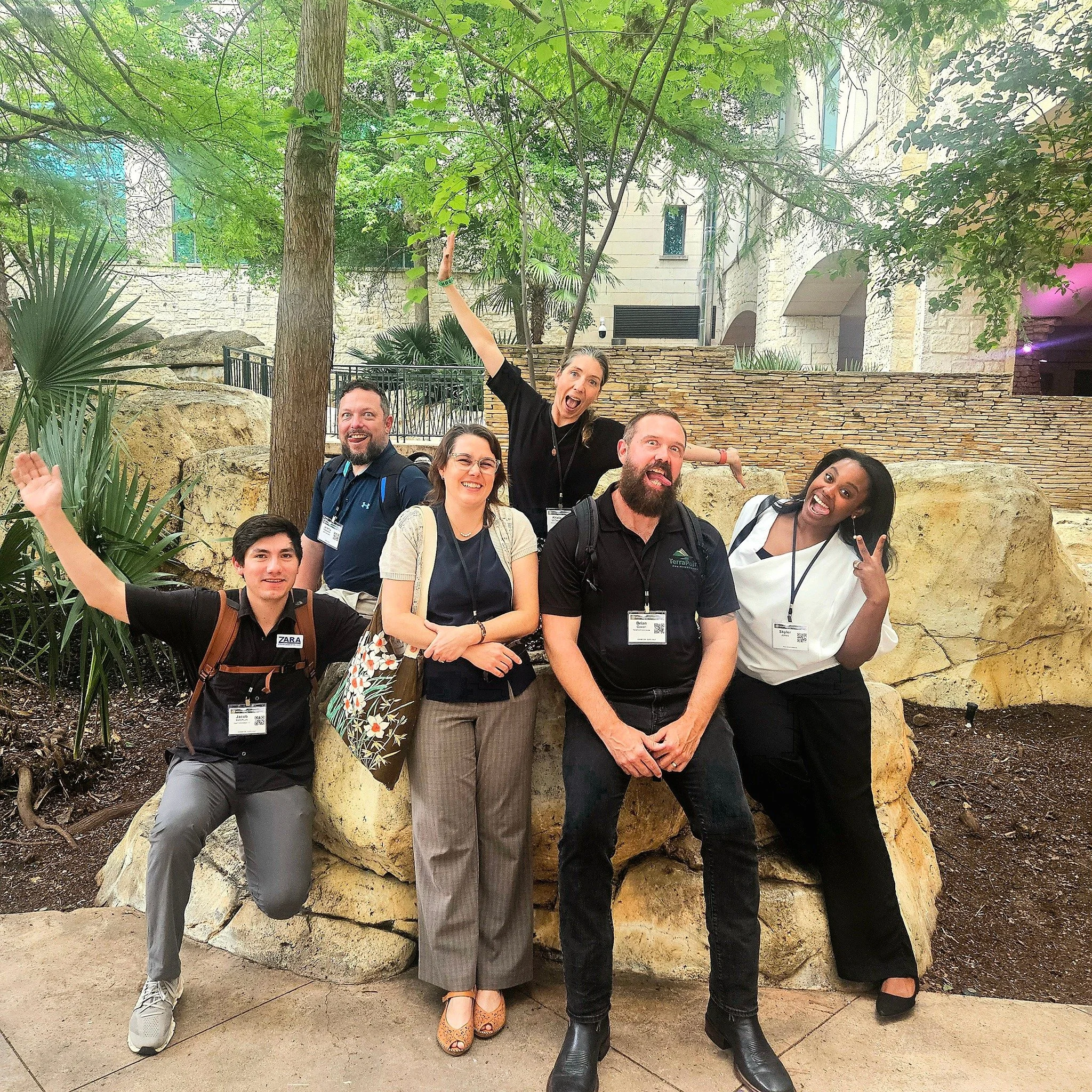 A little team building on the Riverwalk after the TCEQ conference today!