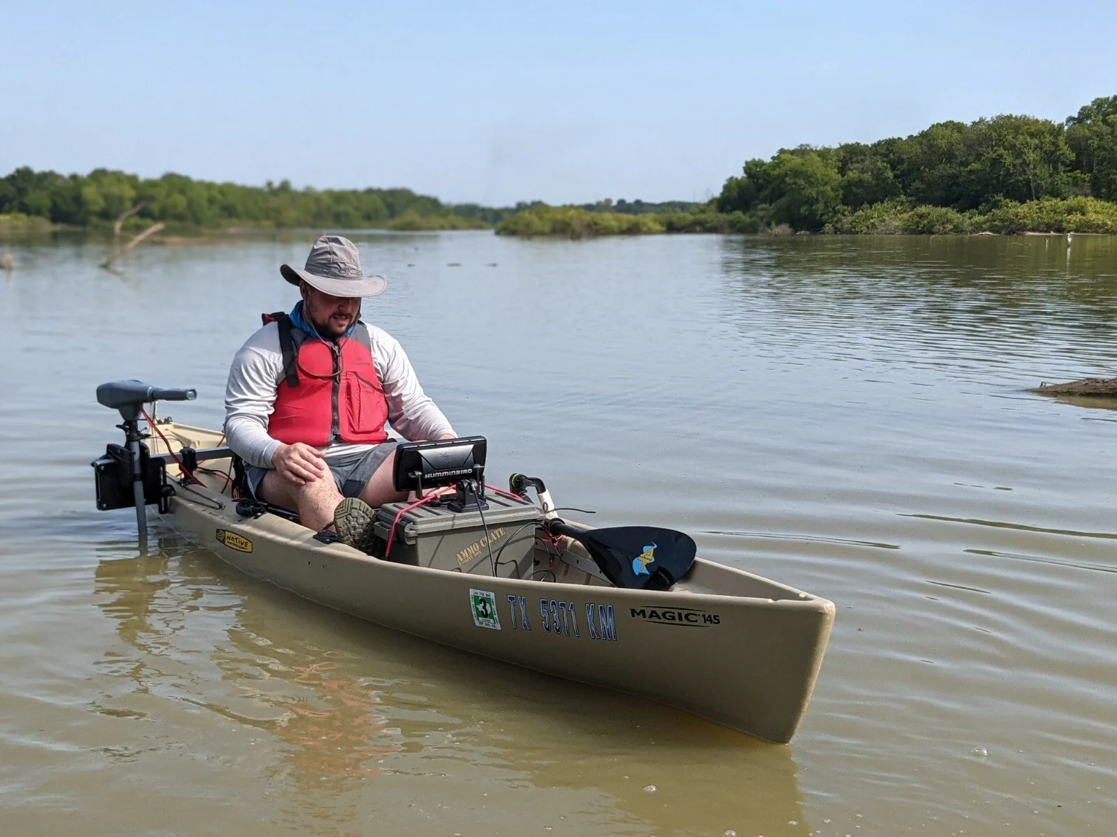 Mapping the riverbed before a mussel survey