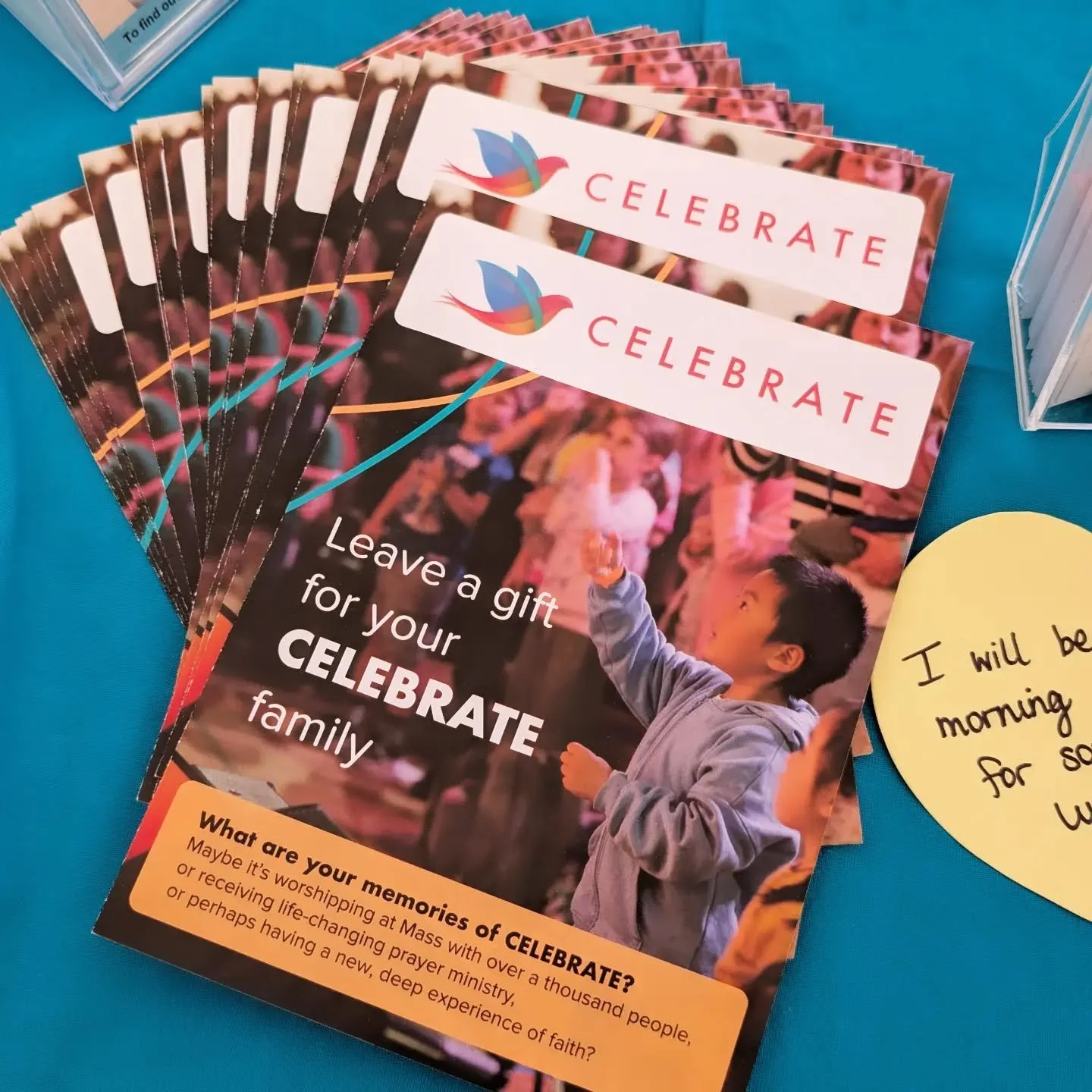 Every gift helps light the way. ✨

CELEBRATE festival brings people together to encounter God, grow in faith, and be renewed &mdash; but none of it happens without you. Your donation helps us keep bringing this experience to life for years to come.

