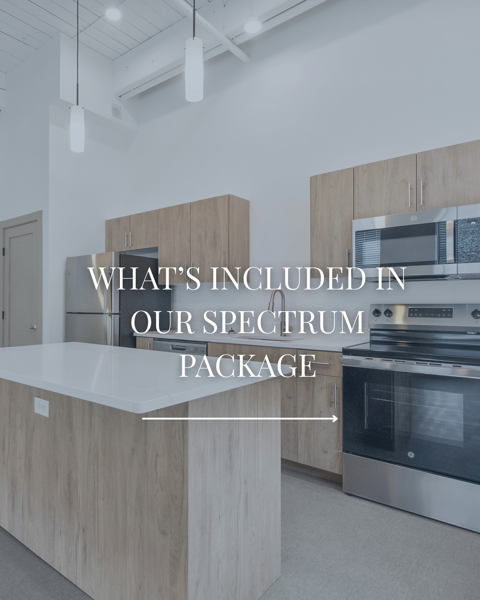 Don&rsquo;t stress about getting internet &ndash; we&rsquo;ve got you covered. Swipe to learn more about what&rsquo;s included in our Spectrum packages at Flanigan Square Lofts.