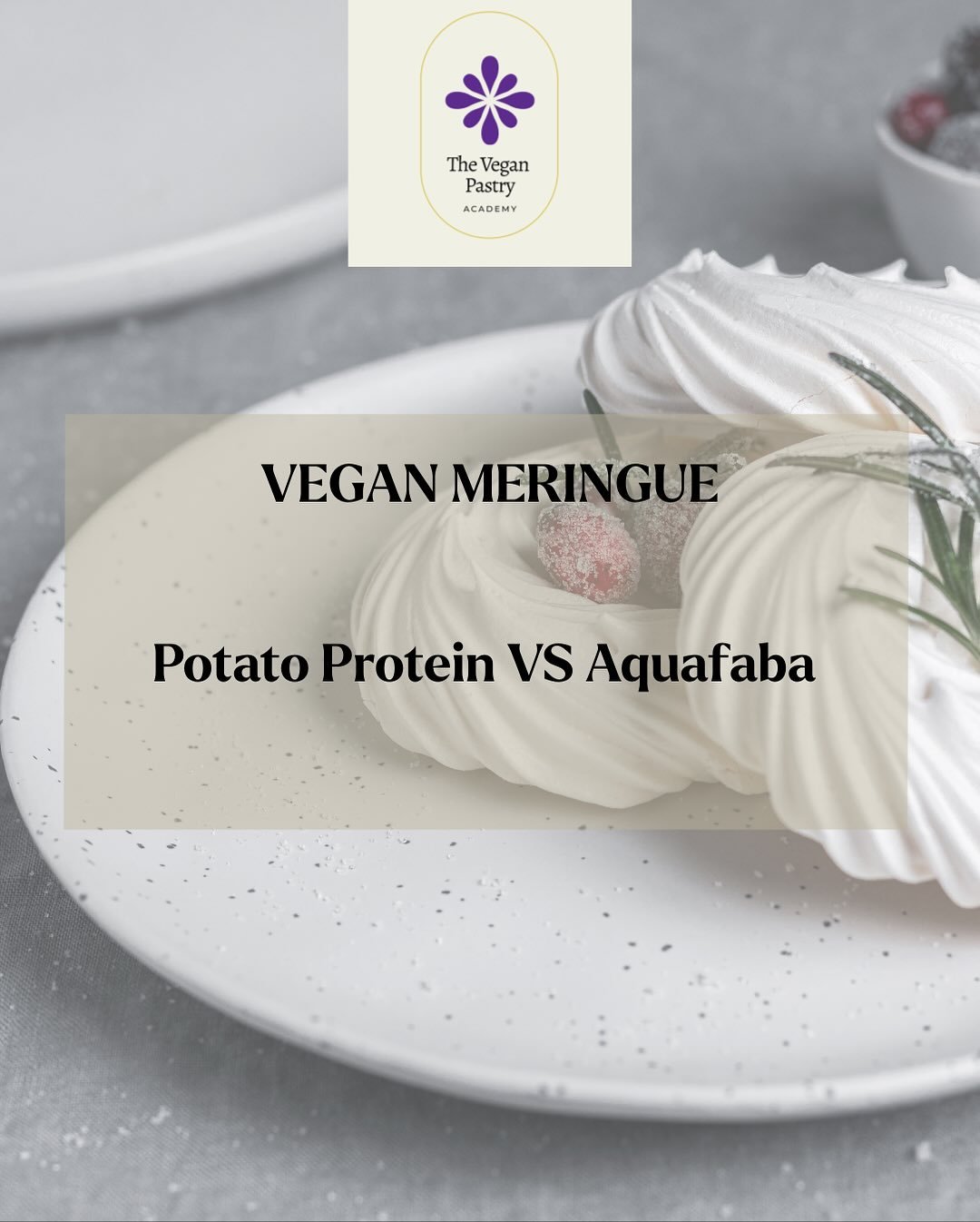 There is only one place where you&rsquo;ll find the #perfect #veganmeringue recipe featuring #potatoprotein
That place is @the.vegan.pastry.academy 
Get The Meringue Masterclass from the link in bio💋
.
#eggfreebaking #dairyfreebaking #dairyfreedesse