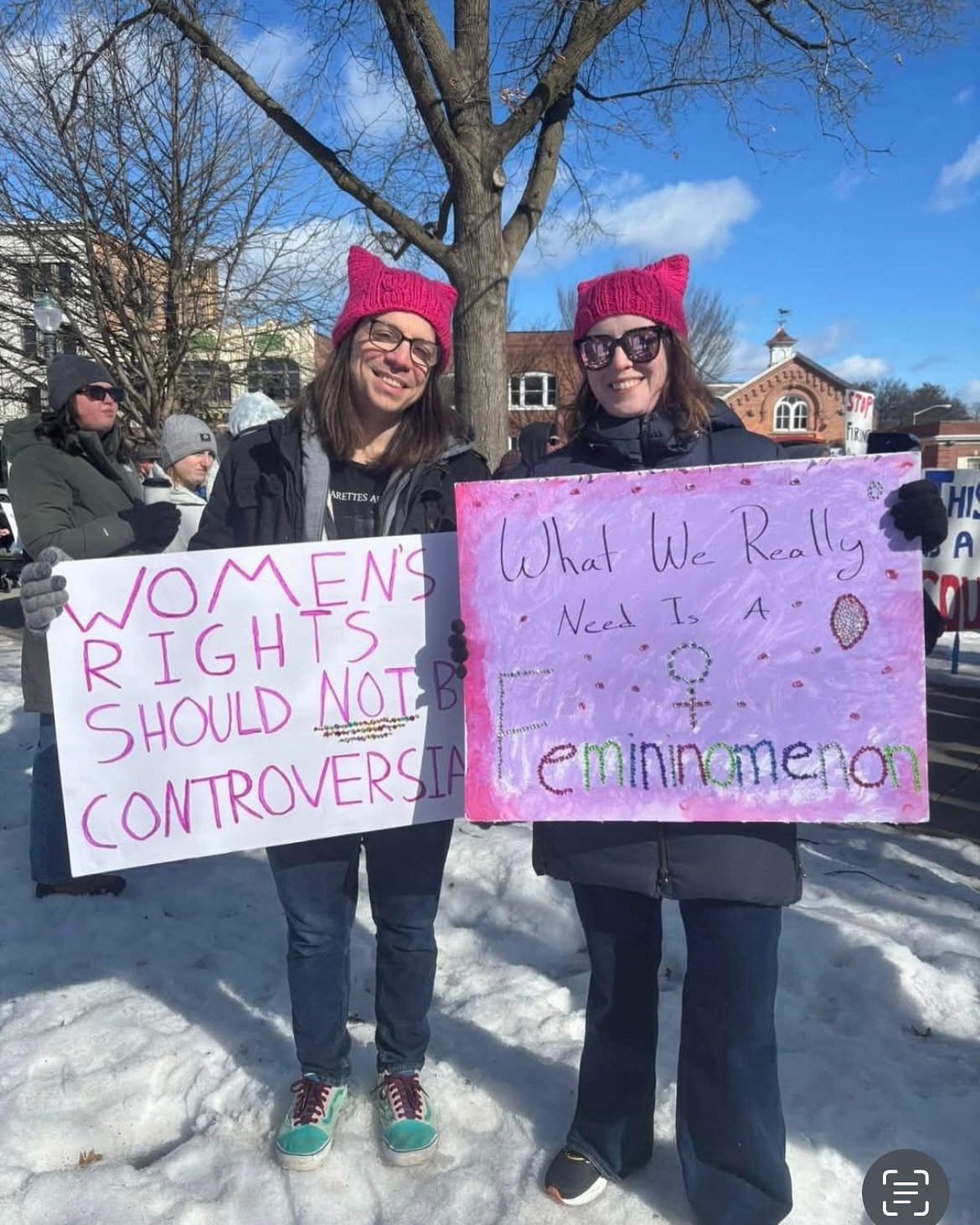 The revolution will not be televised! This morning on #nationalwomansday over 100 supporters came out to speak up for women&rsquo;s rights! #womensrightsarehumanrights I am beyond grateful for the Glens Falls Queen Team for the opportunity to amplify