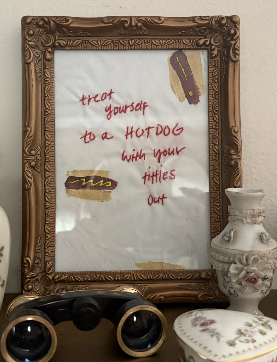 Acrylic and Embroidery on Fabric