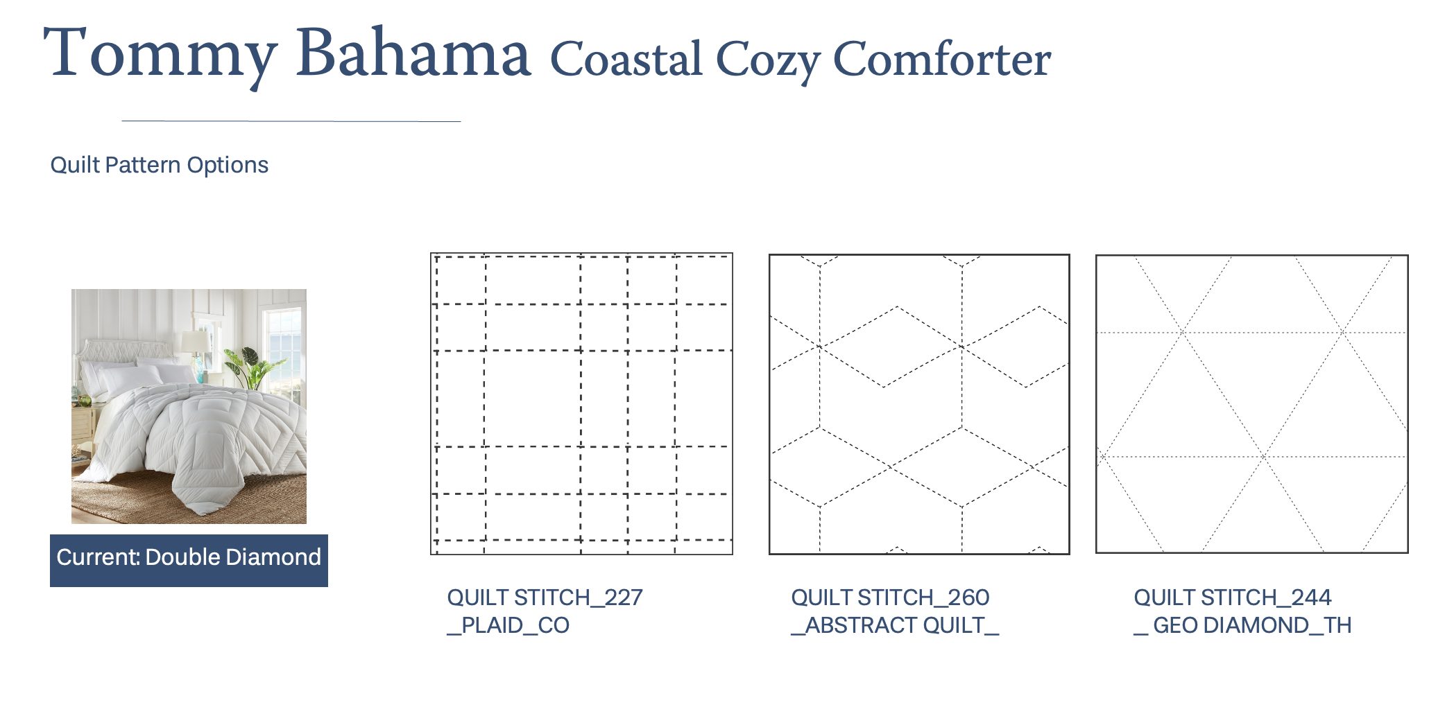 Club Presentation: Proposed quilt alternatives to refresh current product.