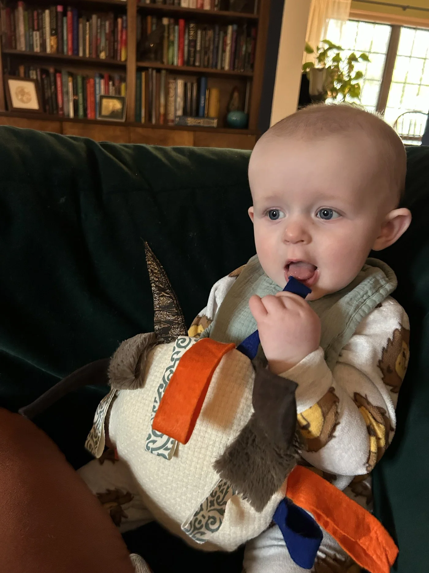 Sewing: Lion Baby Toy; Made with Various Fabric Pieces