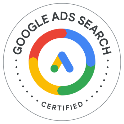 Zertifizierungslogo für Google Ads Search