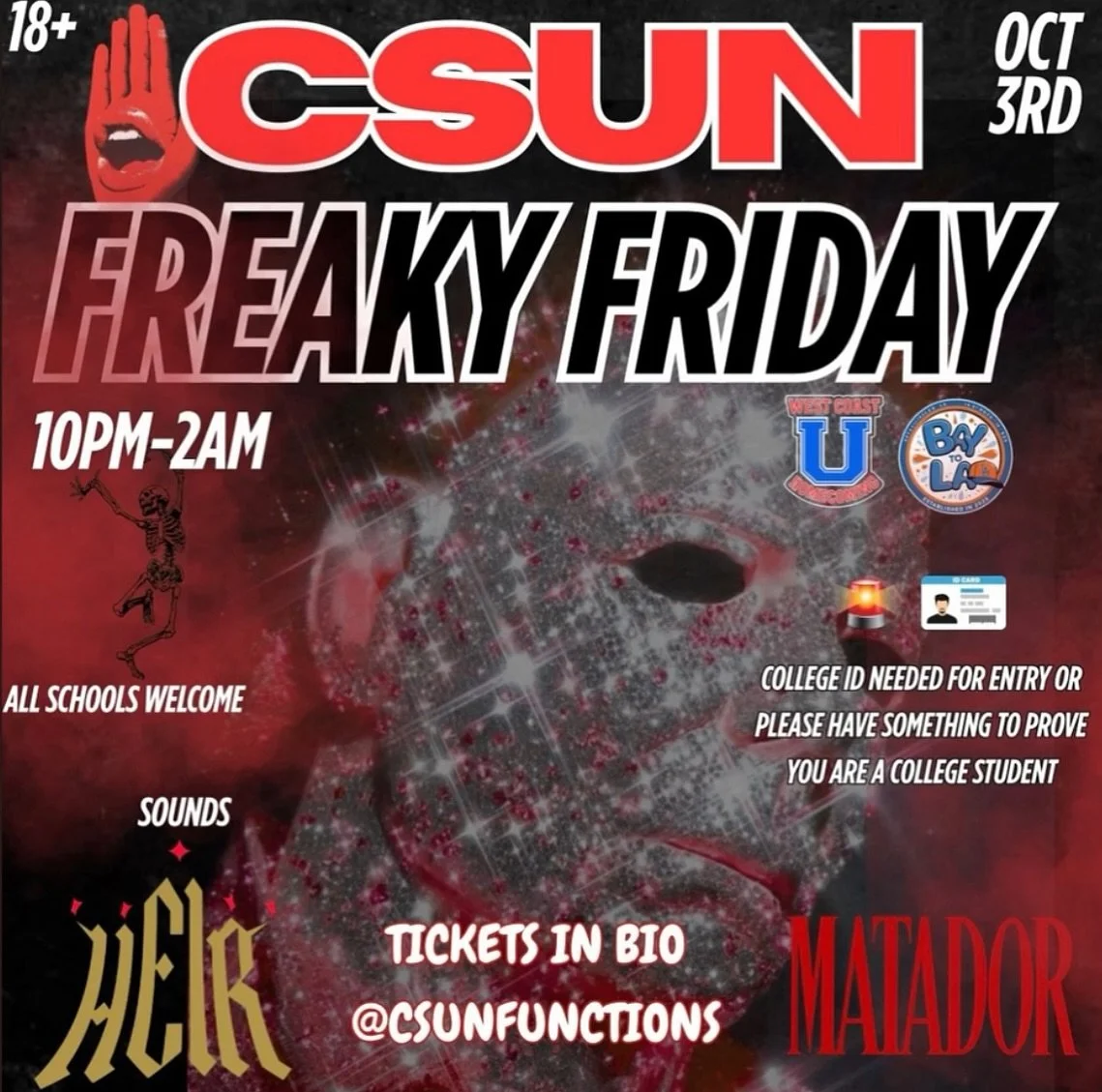 @djheir : @csunfunctions Freaky Friday: October 3, 2025

@prin2e__ 

#whoswatchingthethrone #djheir #heirtober