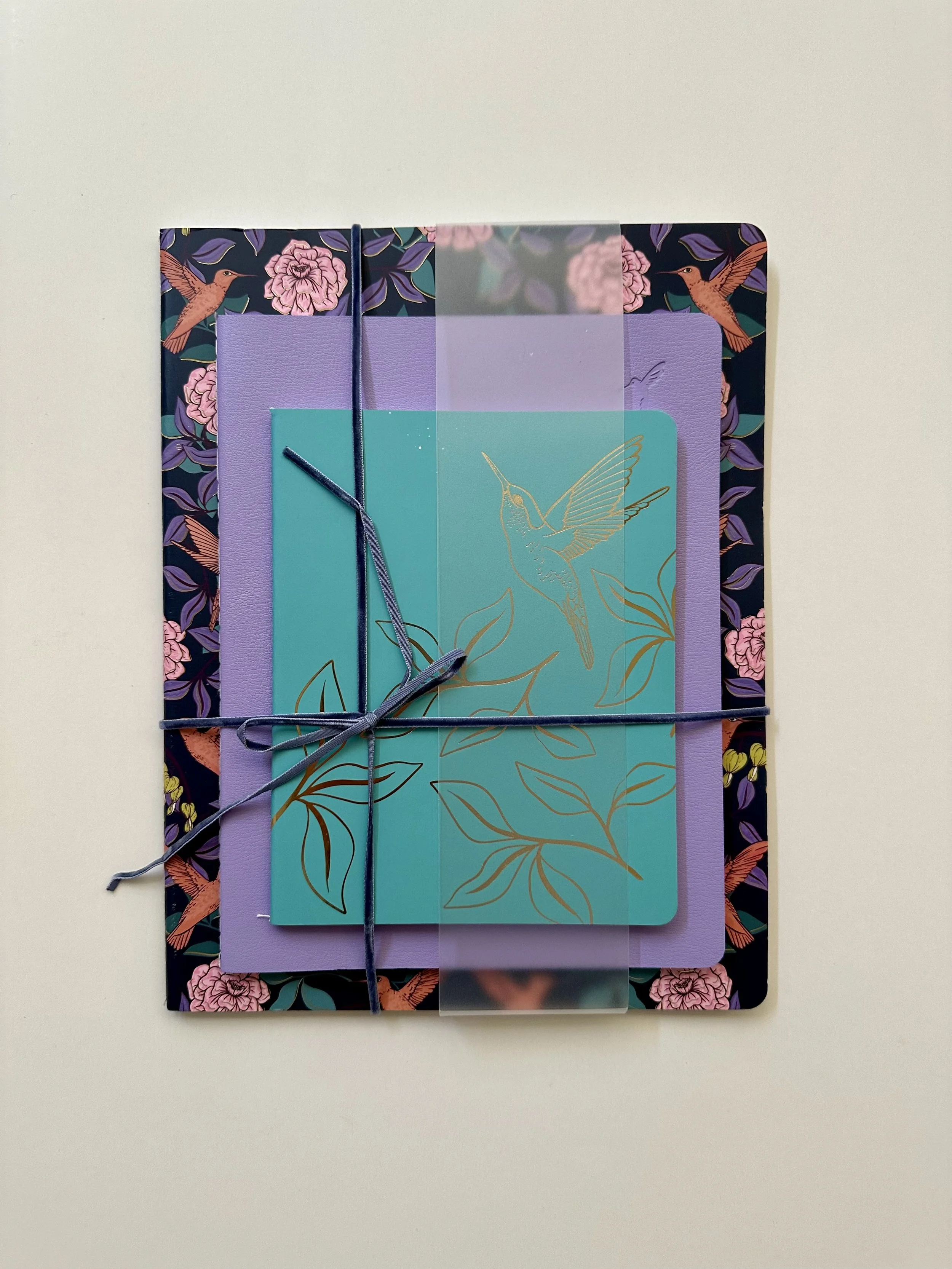 cuadernos, regalo, colibri, notebook