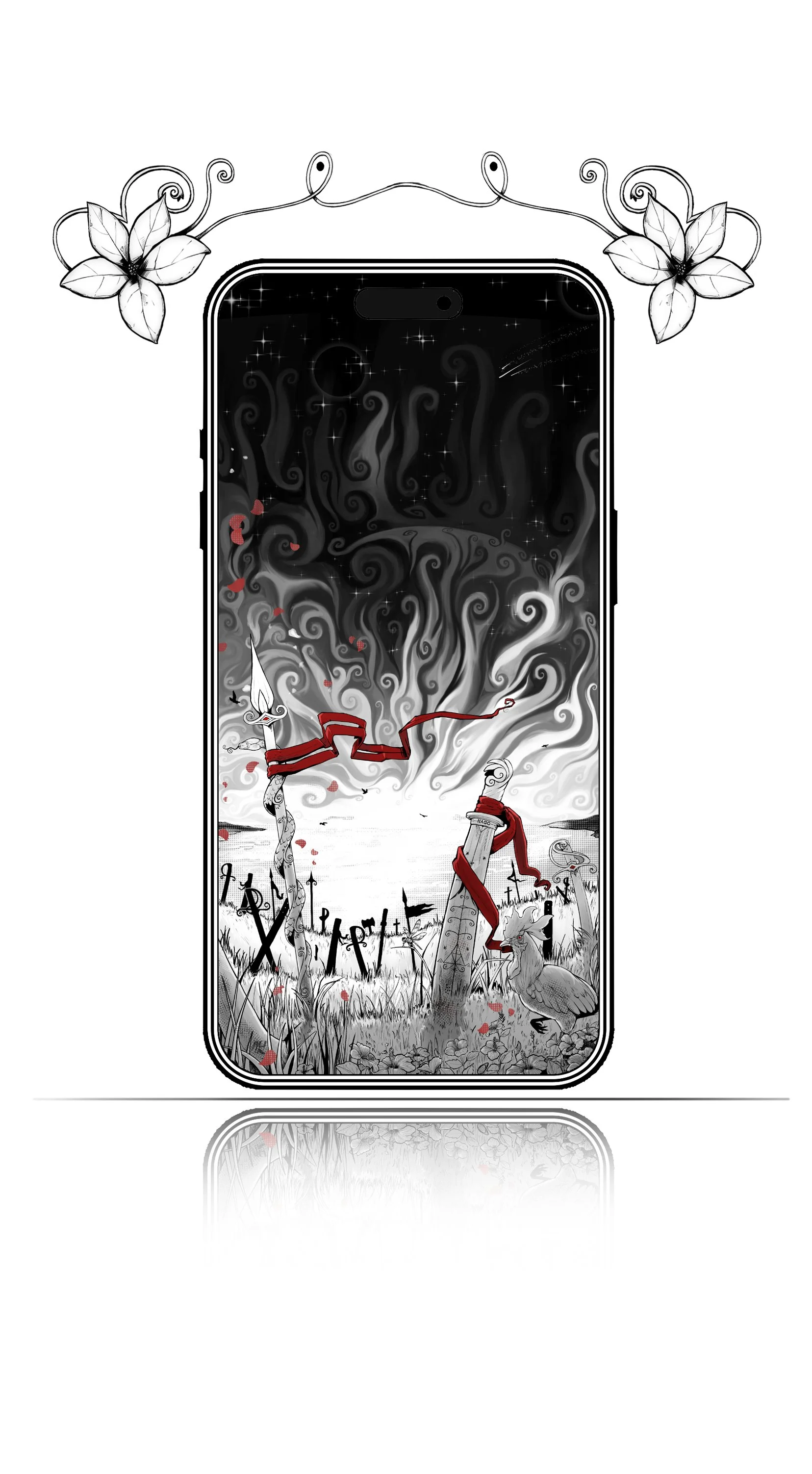 4K Phone wallpaper inspired by Haitian Vodou