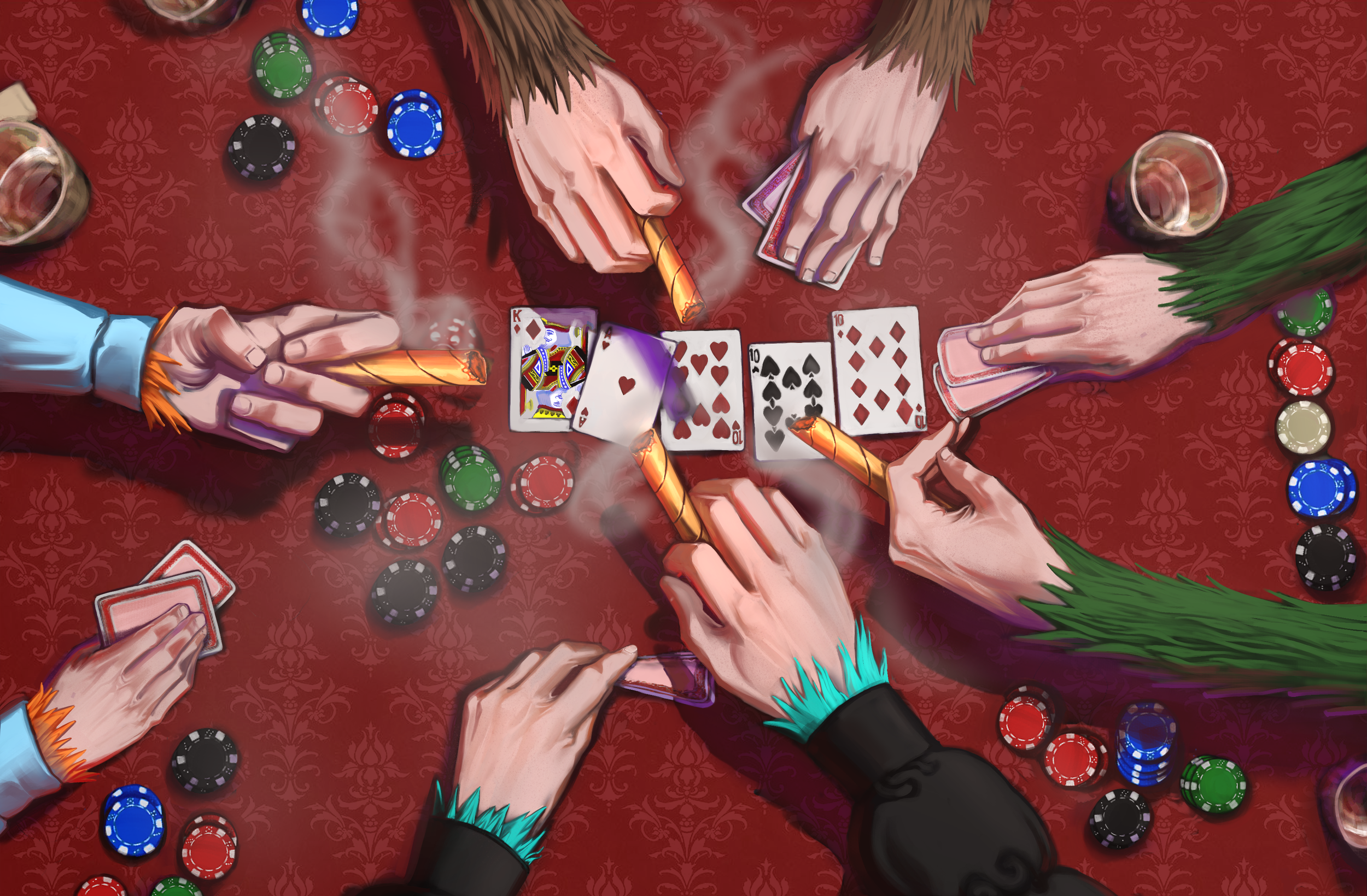 Kong playing casino