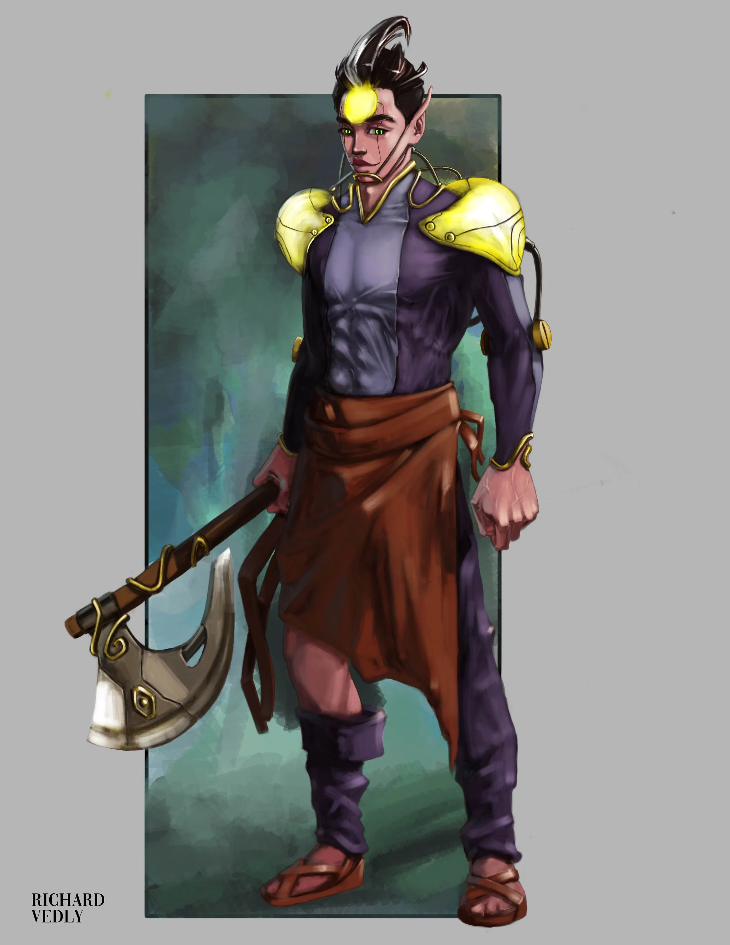 Defender big shoulder armor