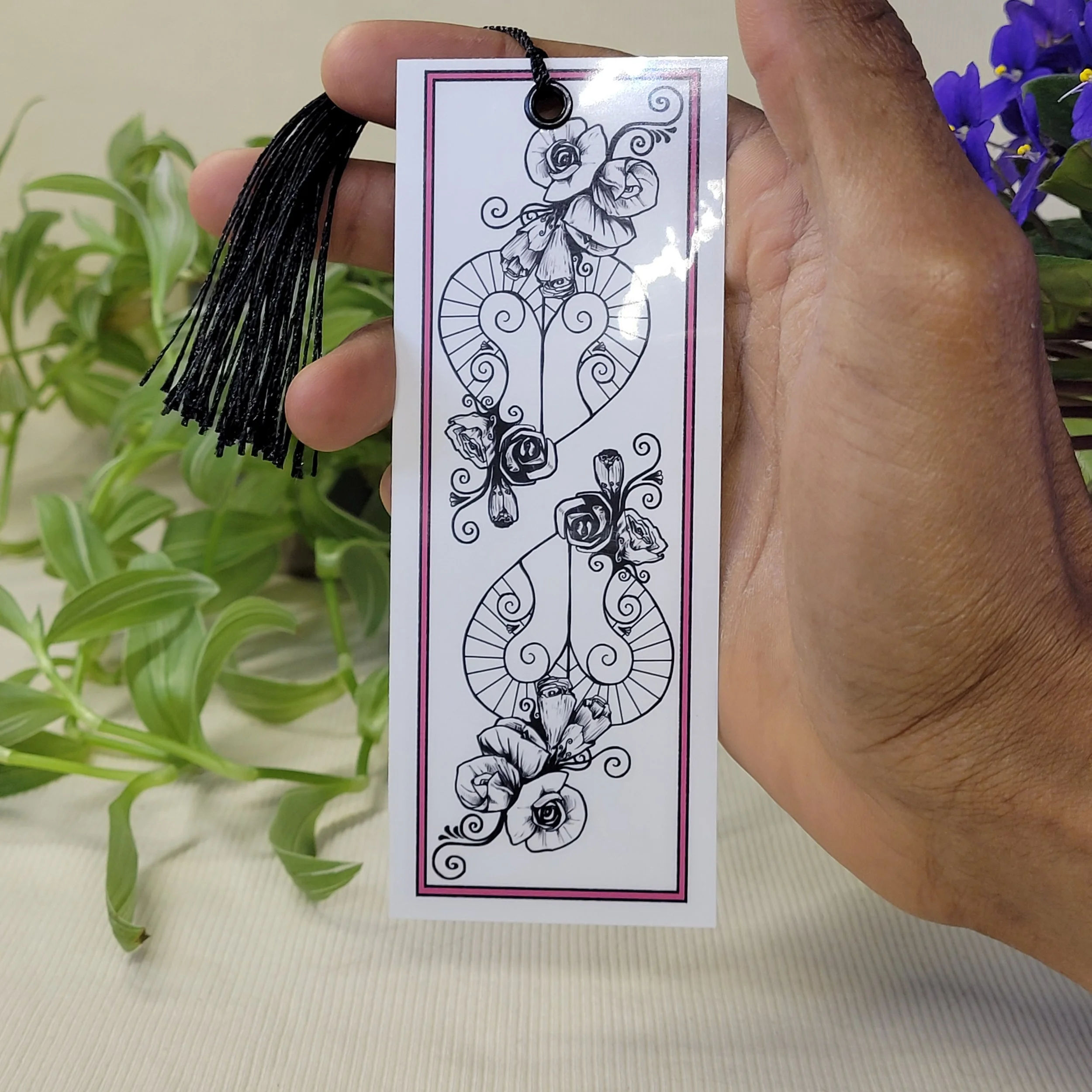 Freda's Heart reversible bookmark