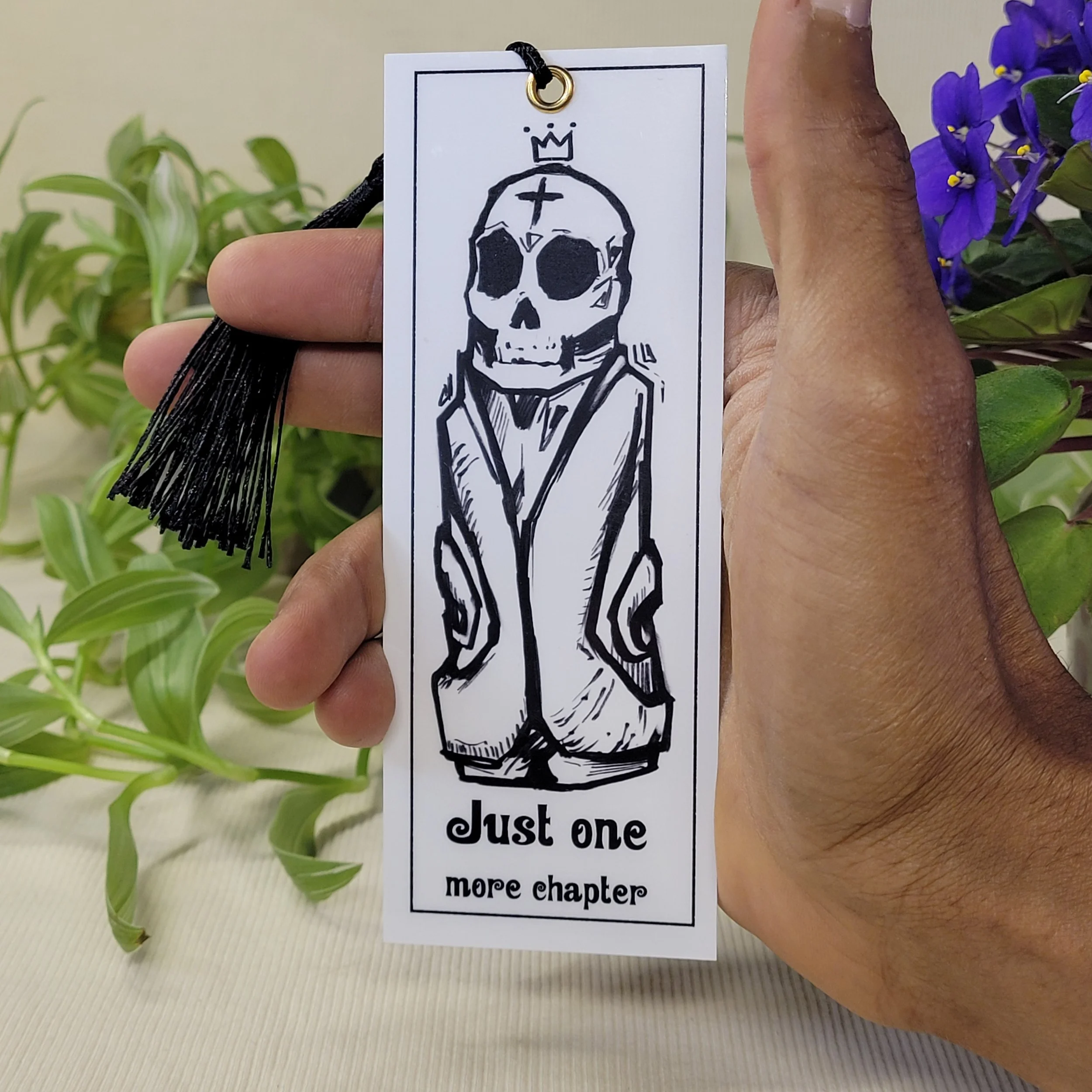 Playful gede reversible bookmark