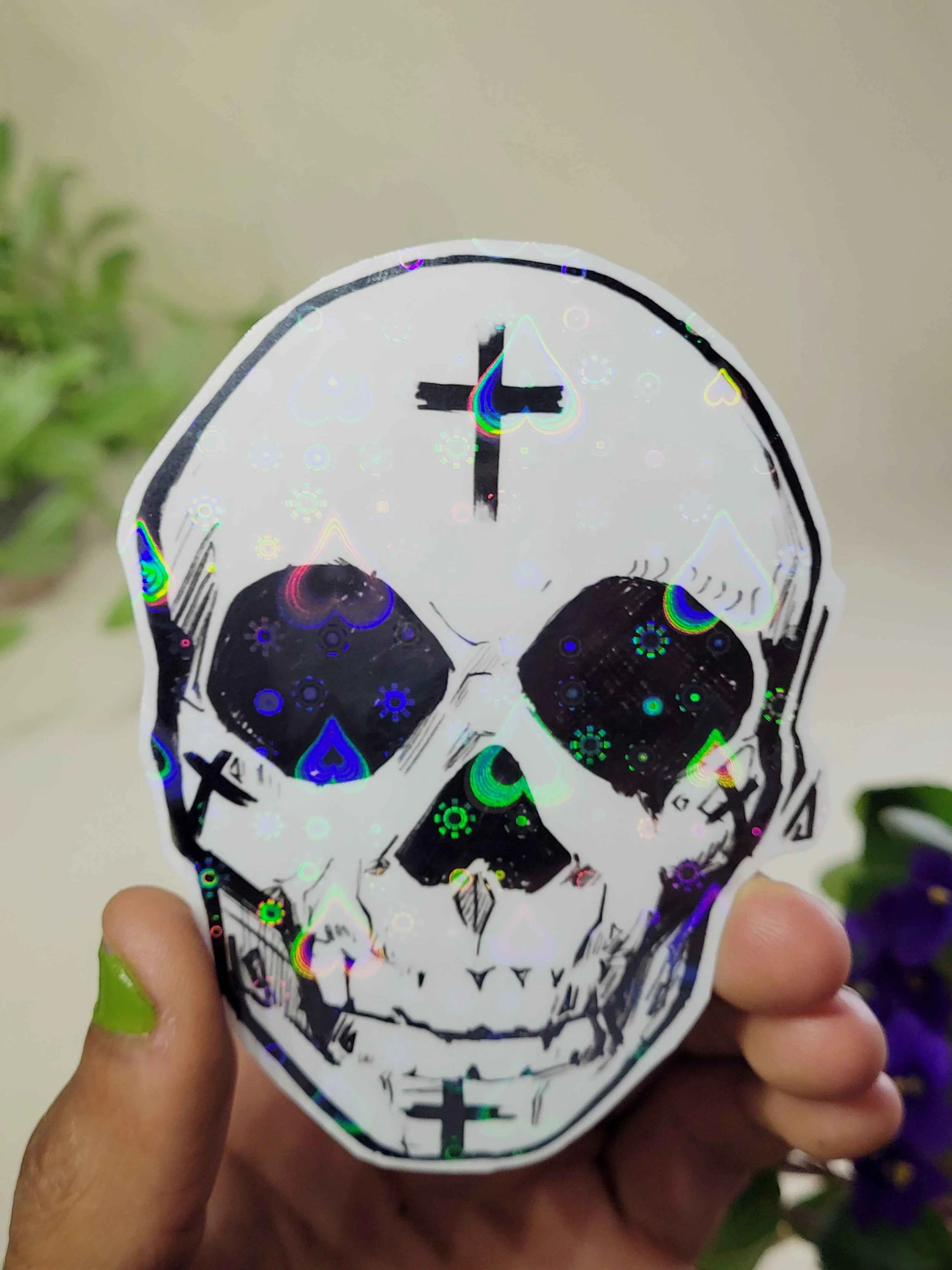 Skull sticker