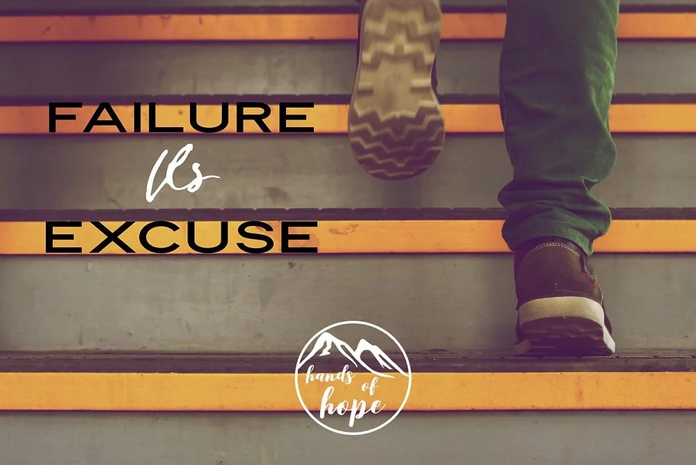 Make mistakes, not excuses...