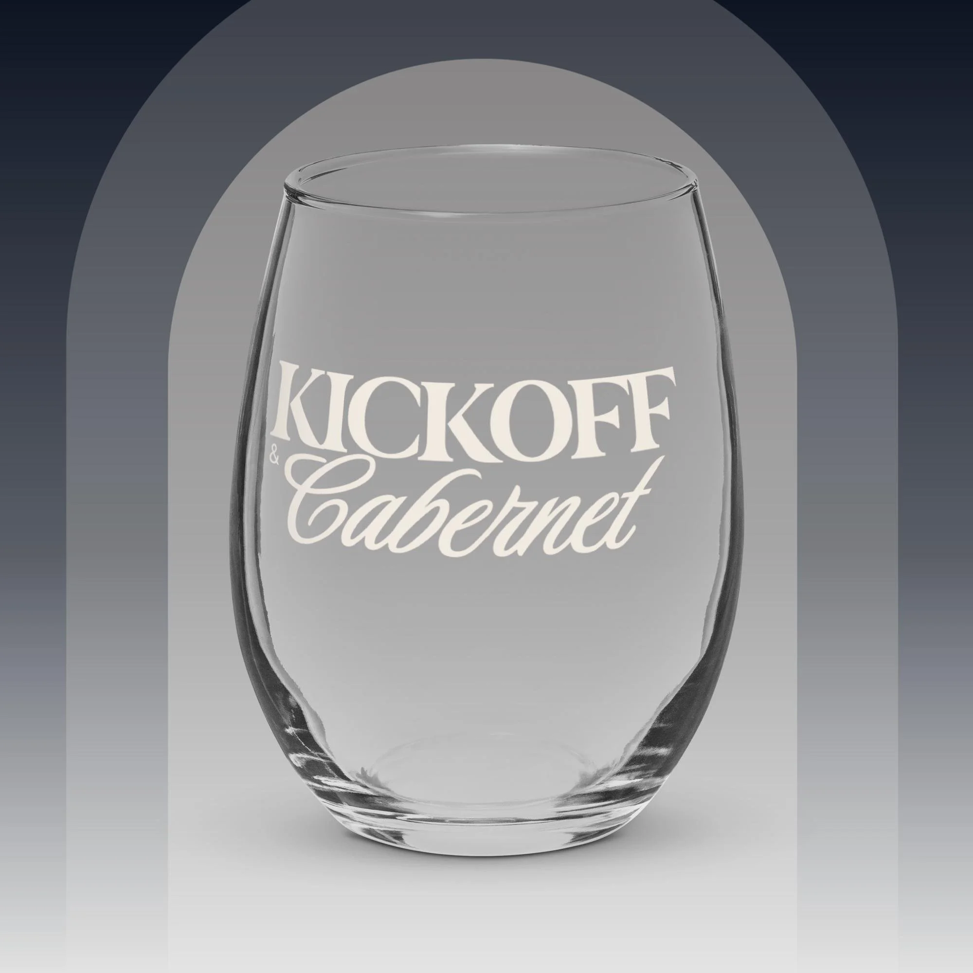 Kickoff & Cabernet Stemless Wine Glass