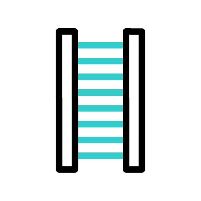 animation of a ladeer opening and closing