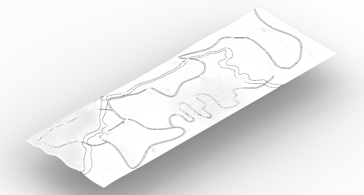 Iteration III - Inspired by the Tennessee River, Great Smoky Mountain Logging Map