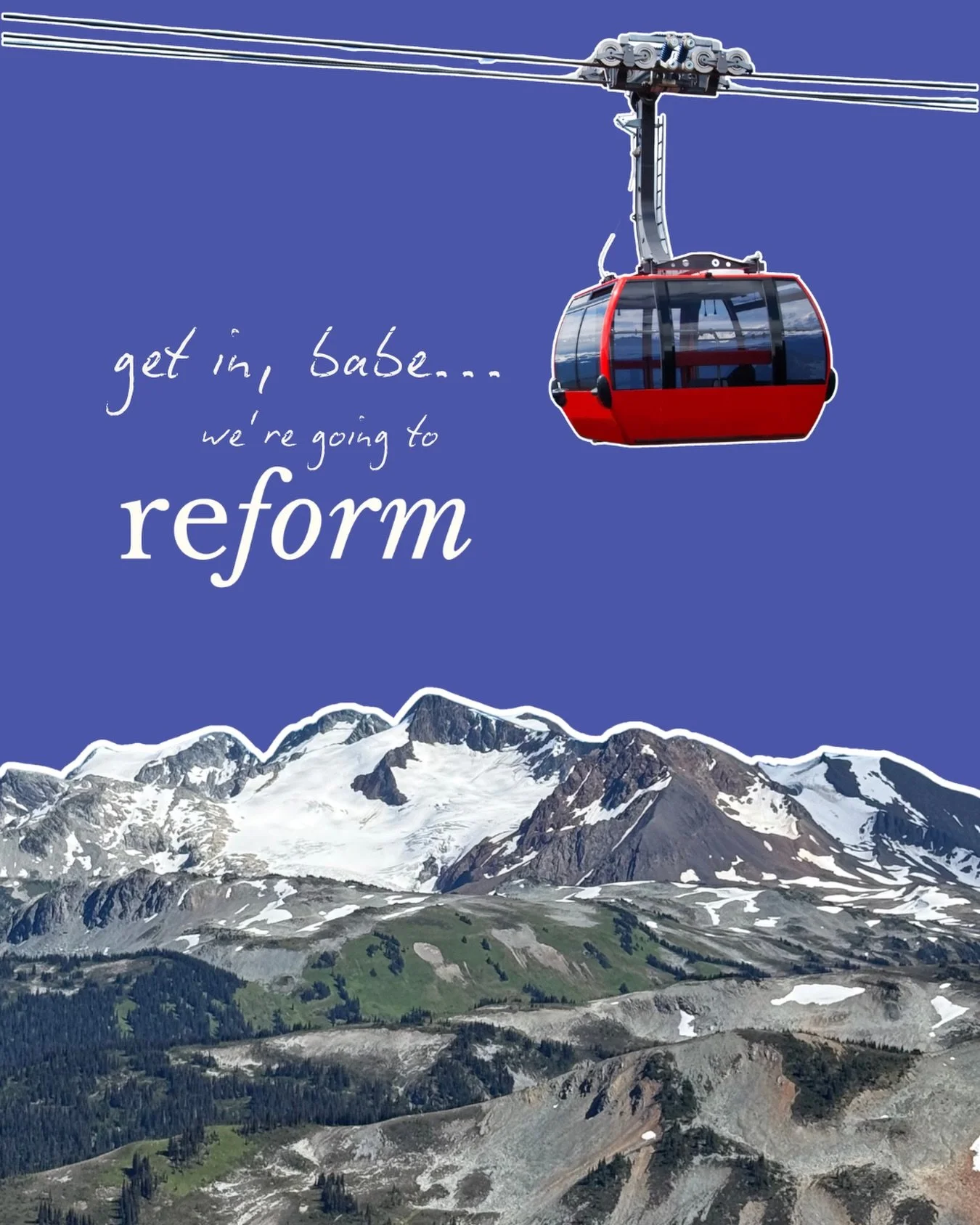 Of all the ways to get the class a ride on the gondola may be our fave 🚠 🩵