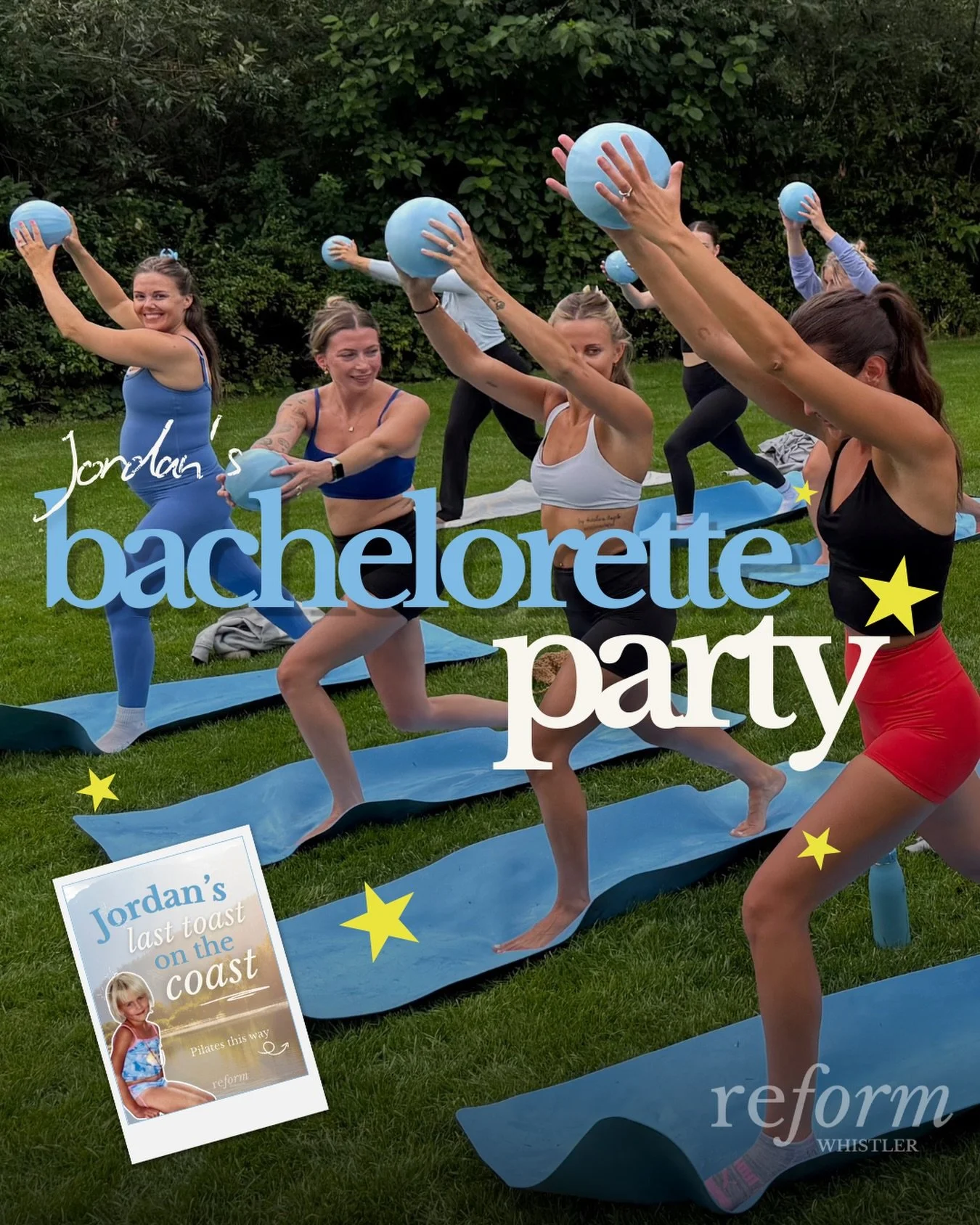 🌧️ perhaps our wettest class of the year 😂🫶🩵
We love our off-site offerings for special events, and Jordan&rsquo;s bachelorette was such a highlight this summer!