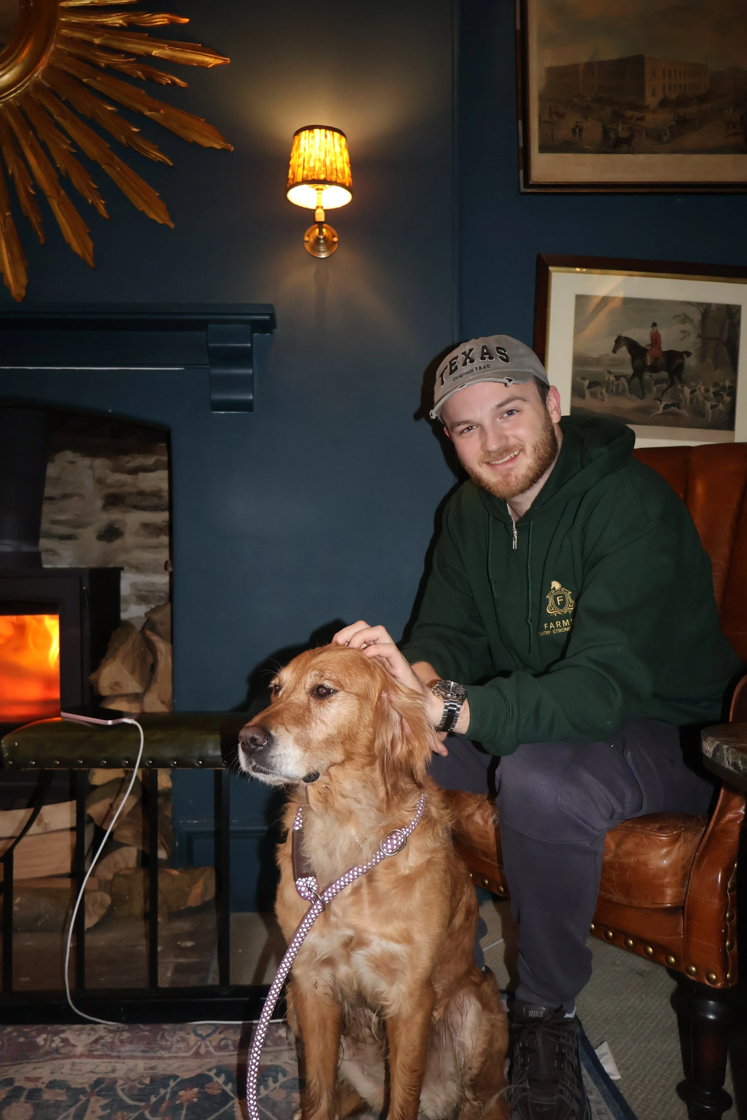 Farmboi Dog 'Gin' pictured with Farm Boi Fred 