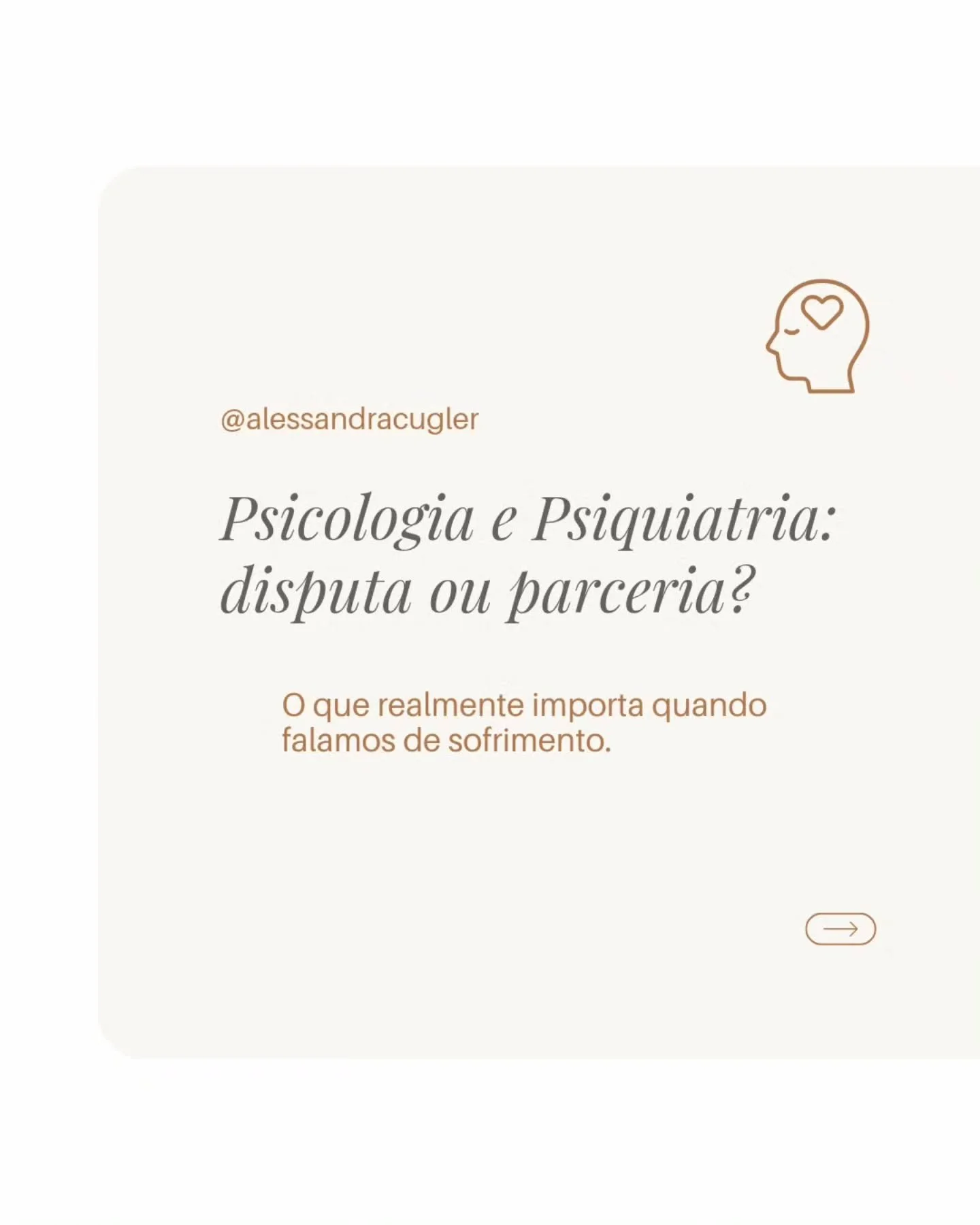 @alessandracugler

Cuidar de algu&eacute;m exige, antes de tudo, humildade e sensibilidade para entender os limites de cada momento.

 A terapia &eacute; um processo profundo de transforma&ccedil;&atilde;o e autoconhecimento, mas para que a palavra p