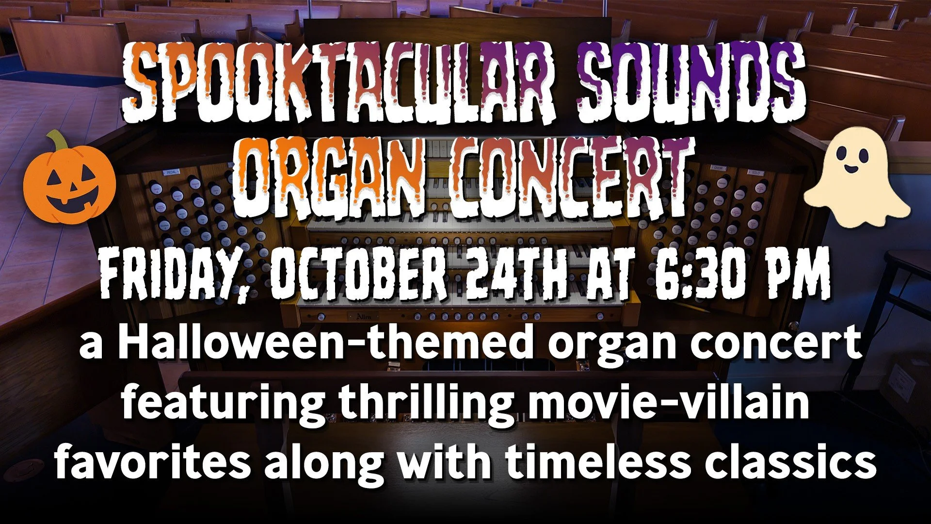 SAVE THE DATE! 2 weeks from today!
...
#organconcert #spookyseason #spookysounds