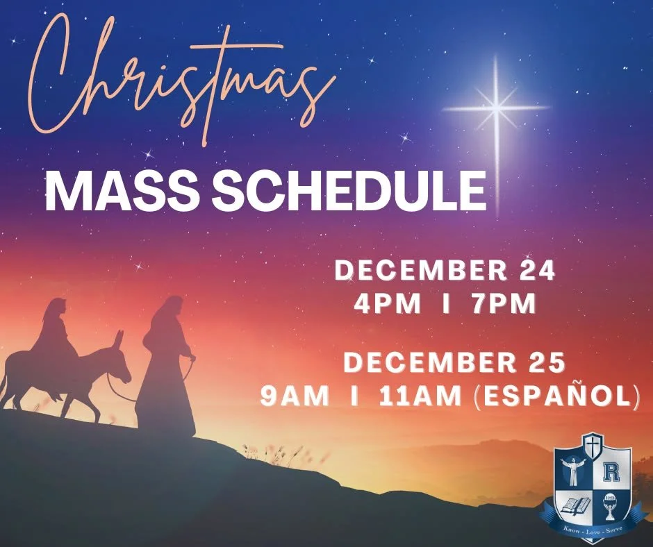 Join us for one of our Christmas Masses!