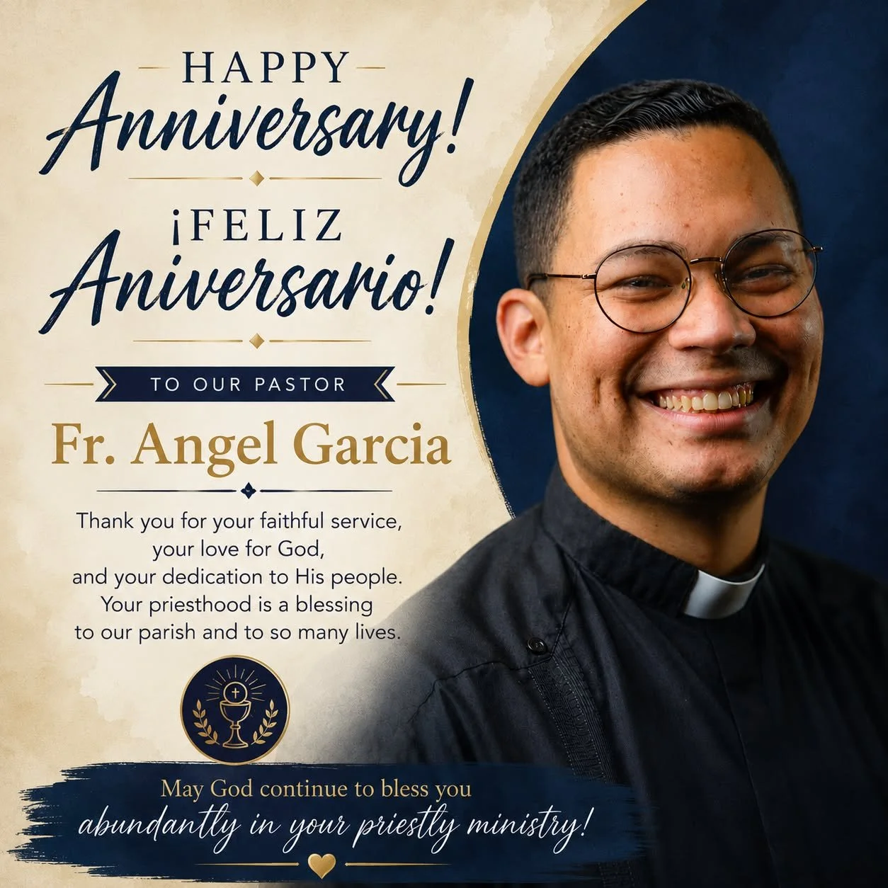 Today, Fr. Angel celebrates his ordination to the priesthood. Thank you for saying "Yes" to the Lord.
 #priesthood #ordination #OrdinationDay