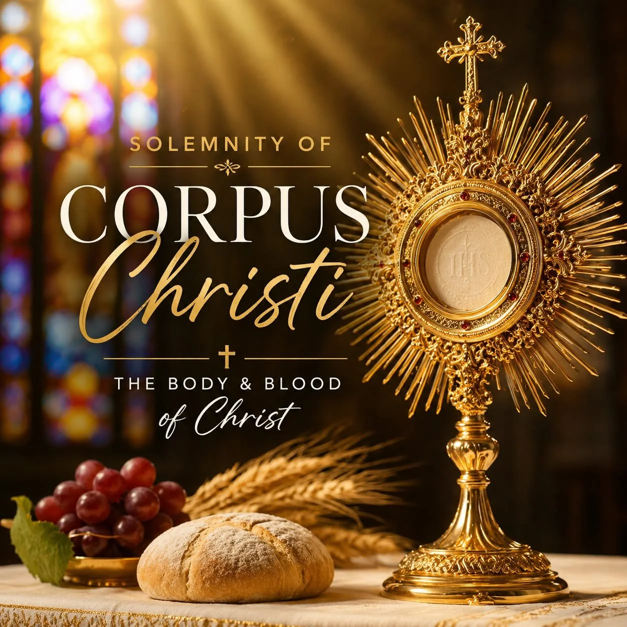 Today we celebrate the Most Holy Body and Blood of Christ, also known as Corpus Christi. The Real Presence one of main tenants of the Catholic Faith.