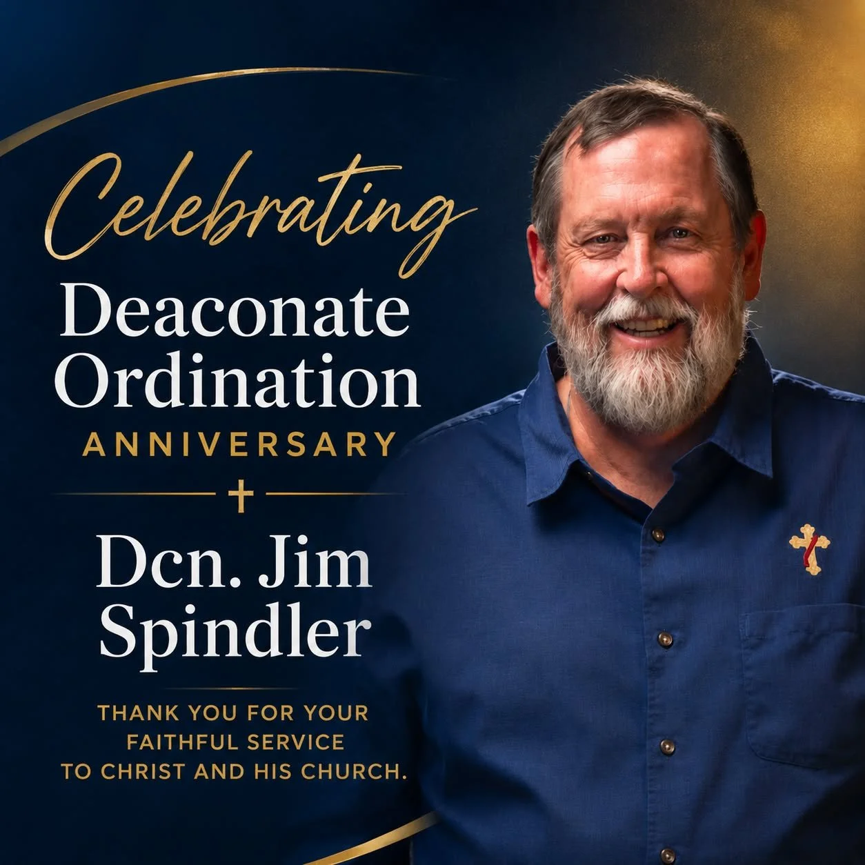 Today we celebrate the Ordination Anniversary of Deacon Jim! Thank you for your years of service!
 #OrdinationAnniversary #deaconateordination