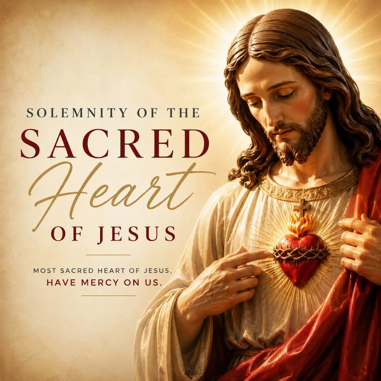 In this Jubilee year of our nation's 250th anniversary, the US Bishops will consecrate the United States to the Sacred Heart of Jesus. May His mercy and love guide us forward.
 #sacredheart #SacredHeartOfJesus #america250
