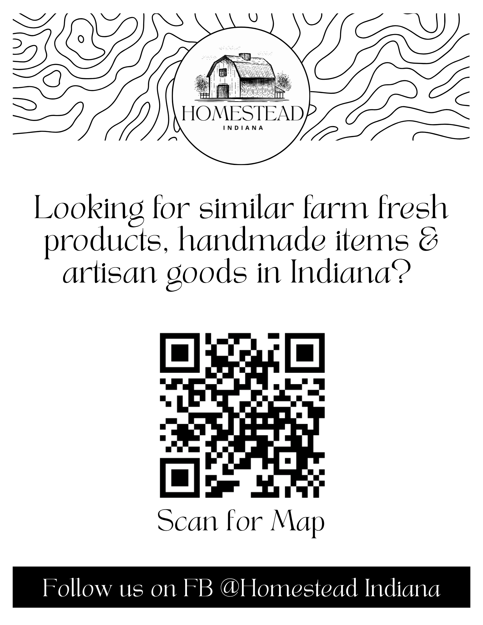 Farmstand Map QR Code Poster