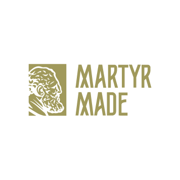 Logo with a bearded man's profile and the text 'Martyr Made'.