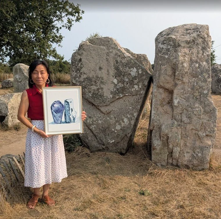 Peintre japonaise en Bretagne