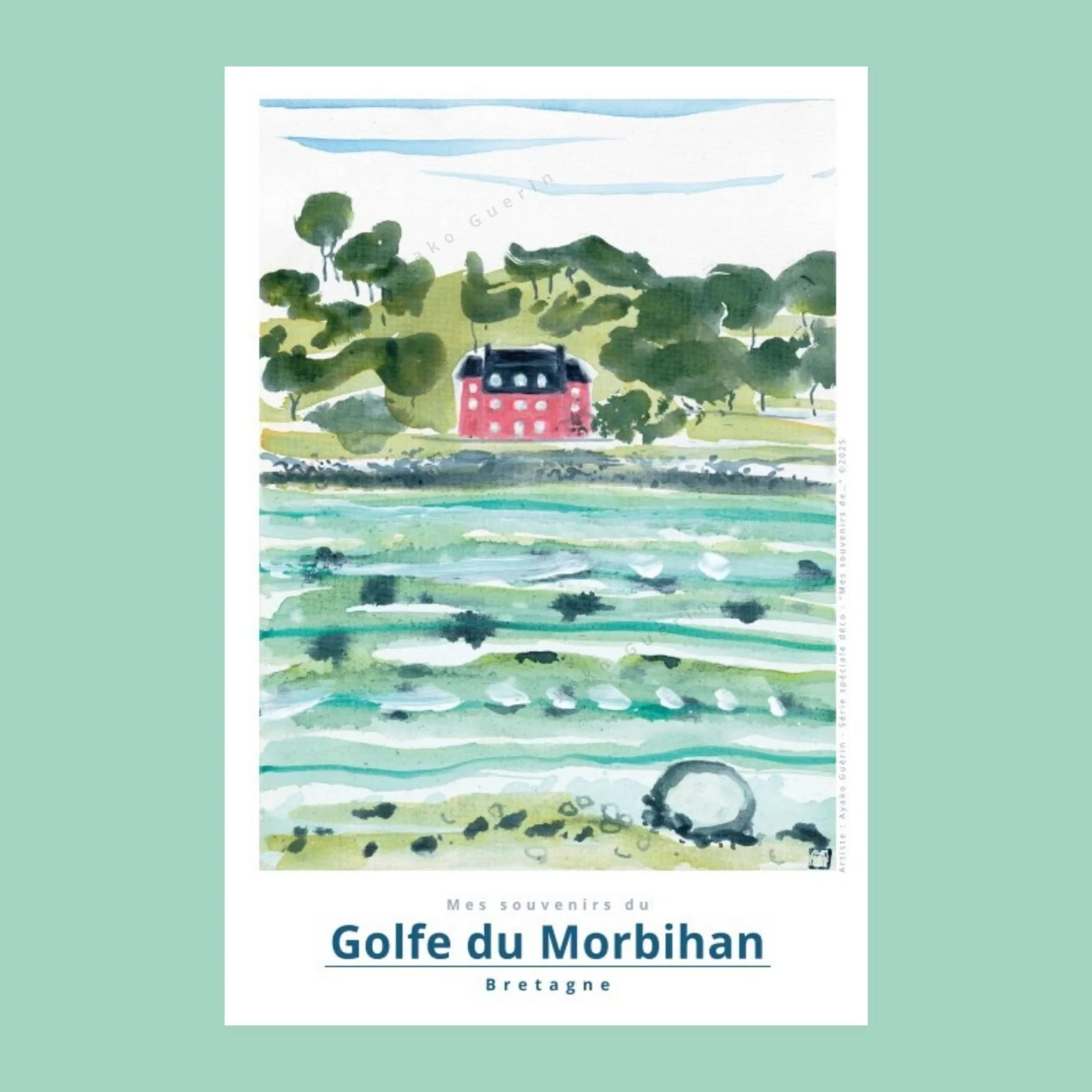 Affiche Artistique de la Maison Rose